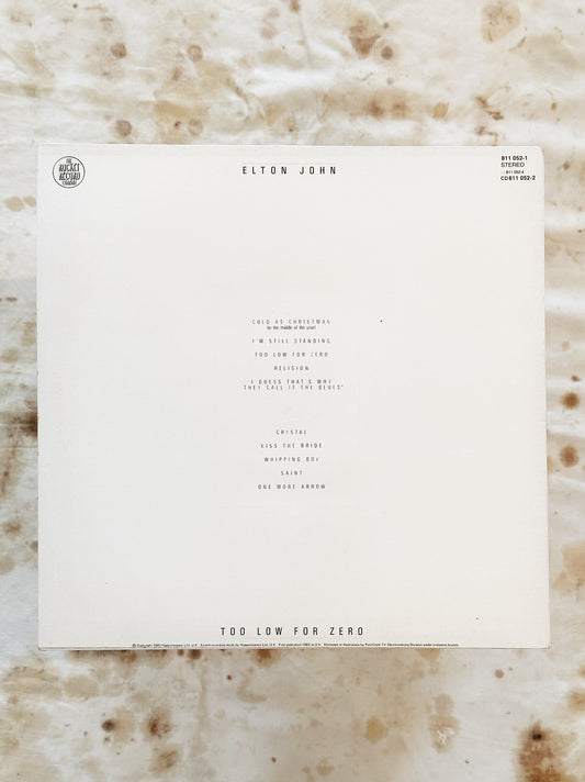 Elton John / Too Low For Zero LP
