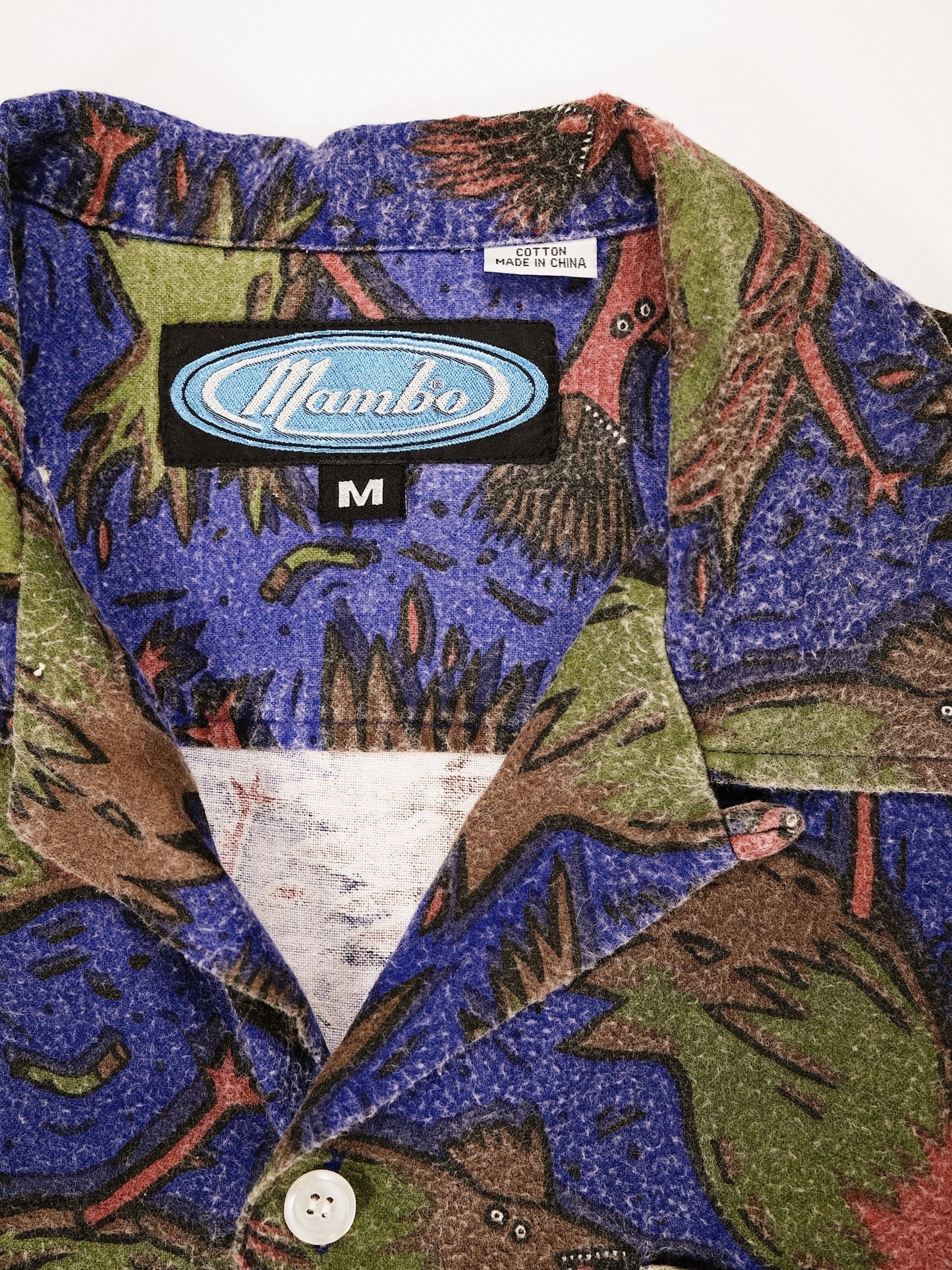 Reg Mombassa "Violent Hen" Vintage Cotton Felt Mambo Shirt 111