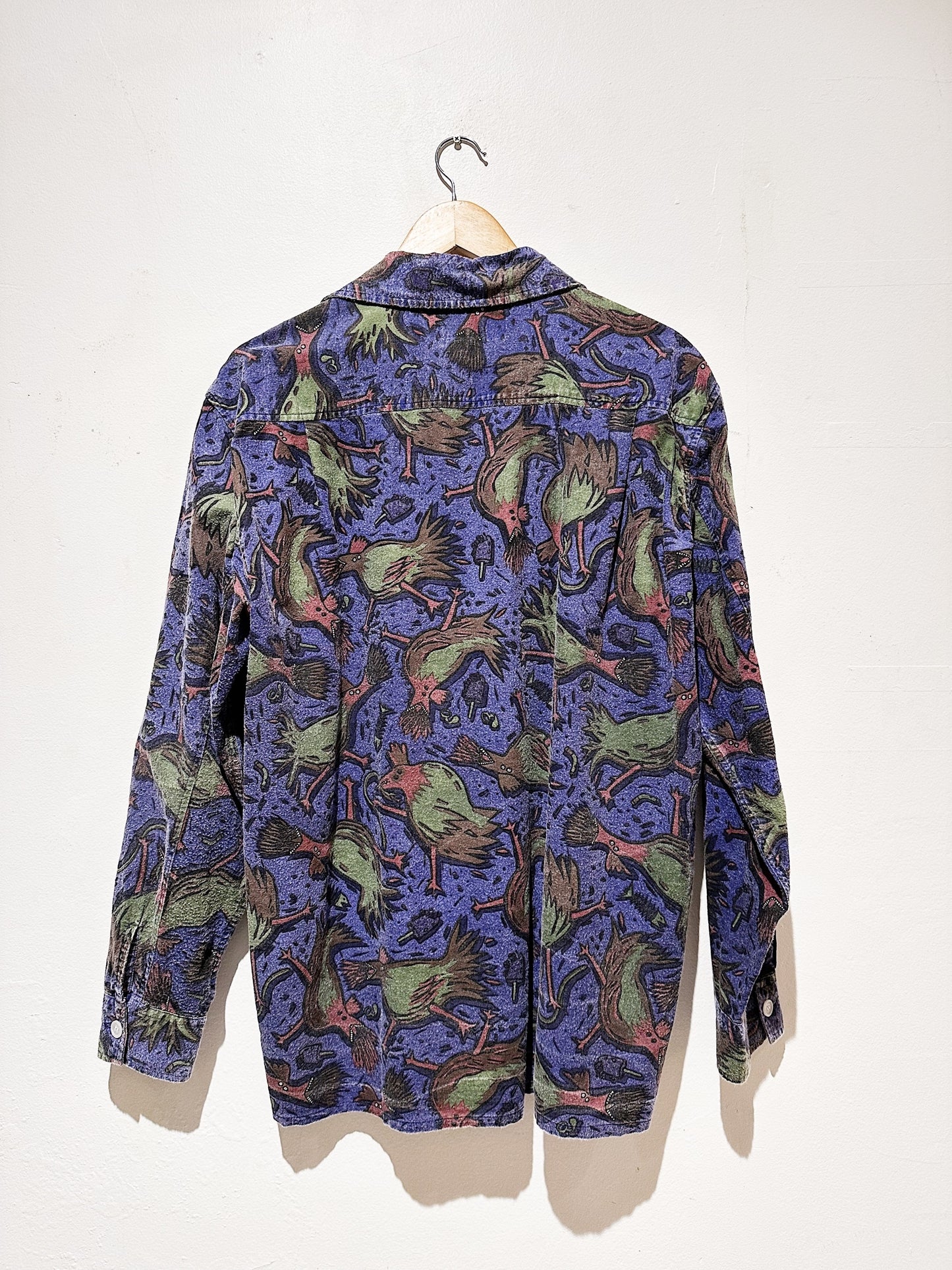 Reg Mombassa "Violent Hen" Vintage Cotton Felt Mambo Shirt 111