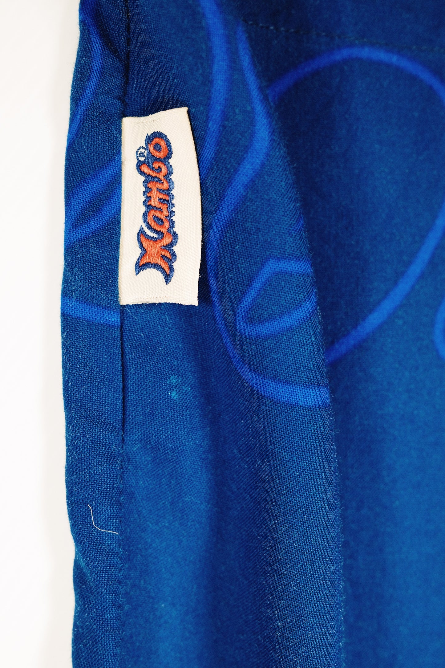 "Morning Of The Earth" Vintage Mambo Loud Shirt (Blue) 113