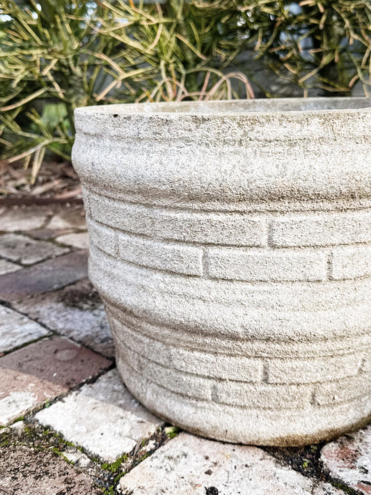50s 60s Vintage Mid Century Concrete Pot