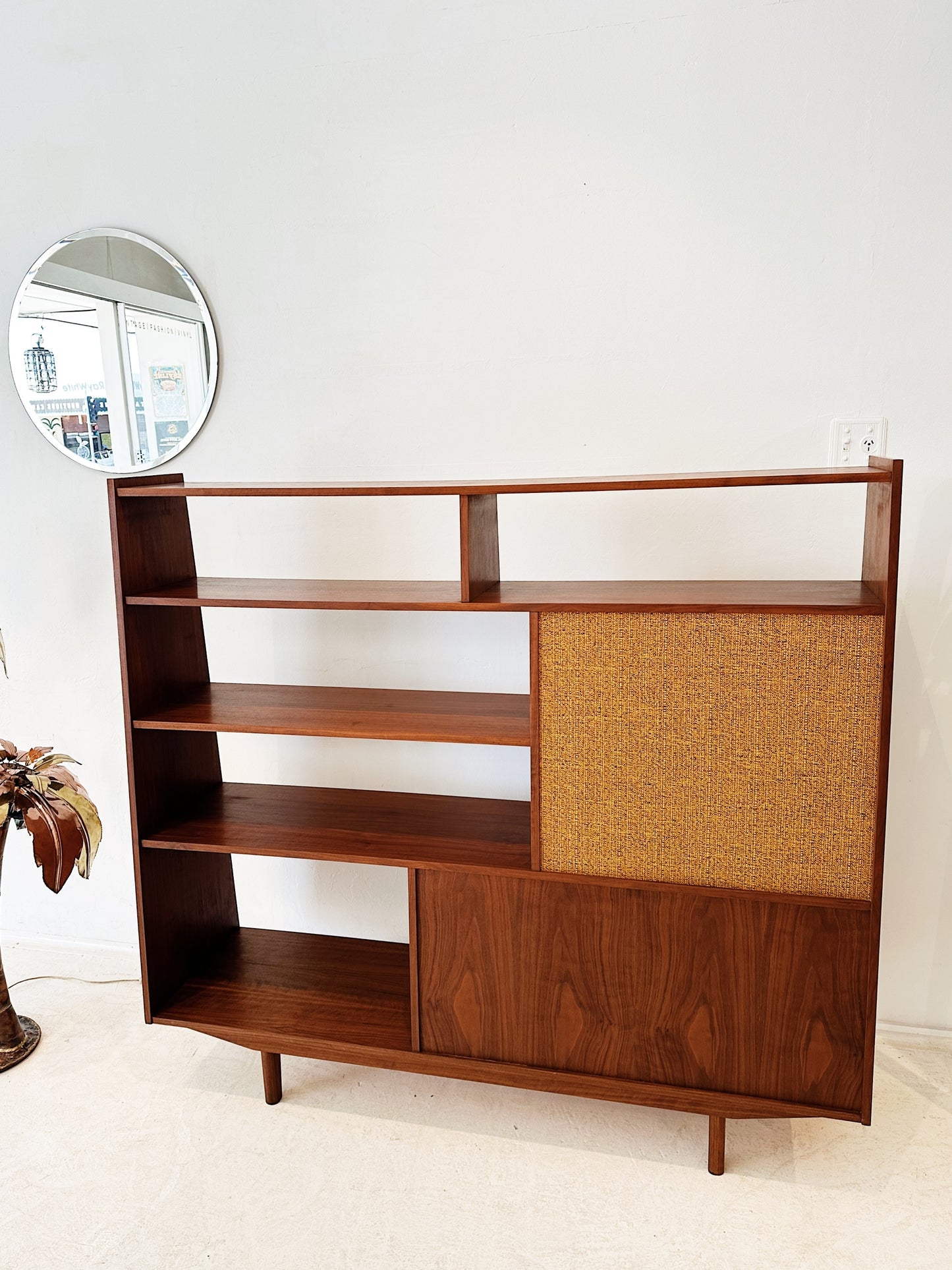 60s Vintage Mid-Century Danish Style Teak Cocktail Sideboard / Room Divider