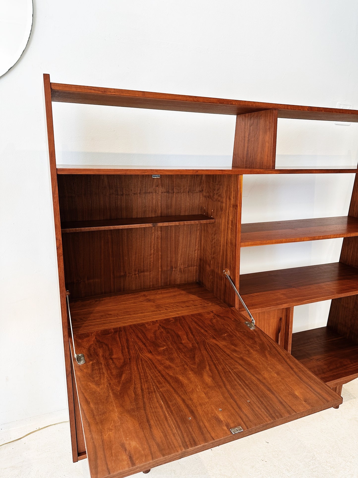 60s Vintage Mid-Century Danish Style Teak Cocktail Sideboard / Room Divider