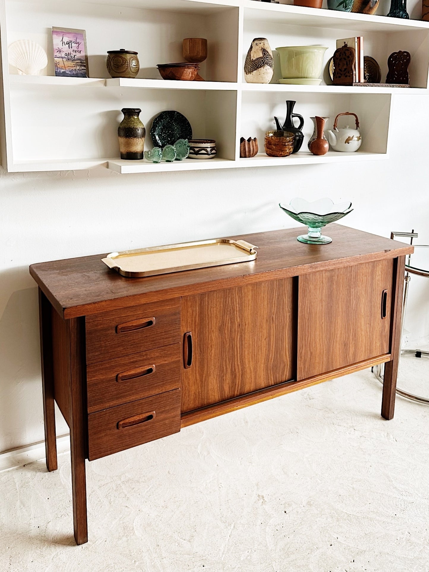 70s Vintage Brutalist Office Sideboard