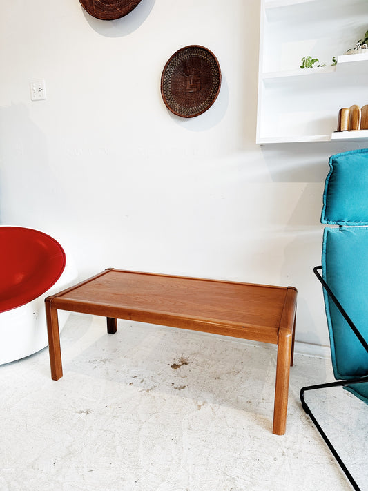 70s Vintage Mid Century Modern Teak Coffee Table