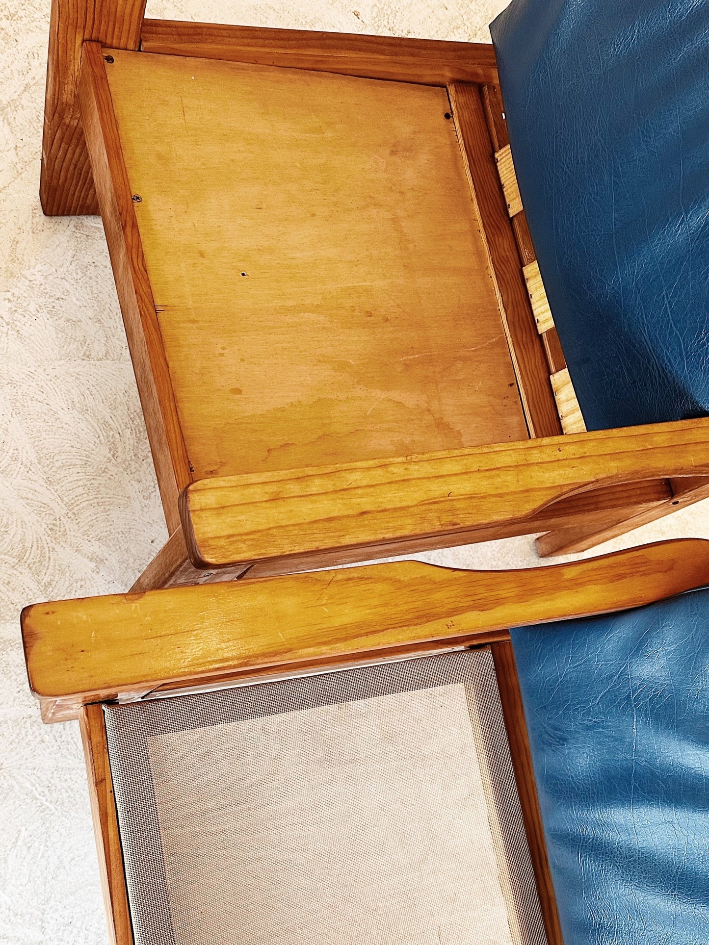 70s Vintage Mid Century Pine Armchairs / Set of 2