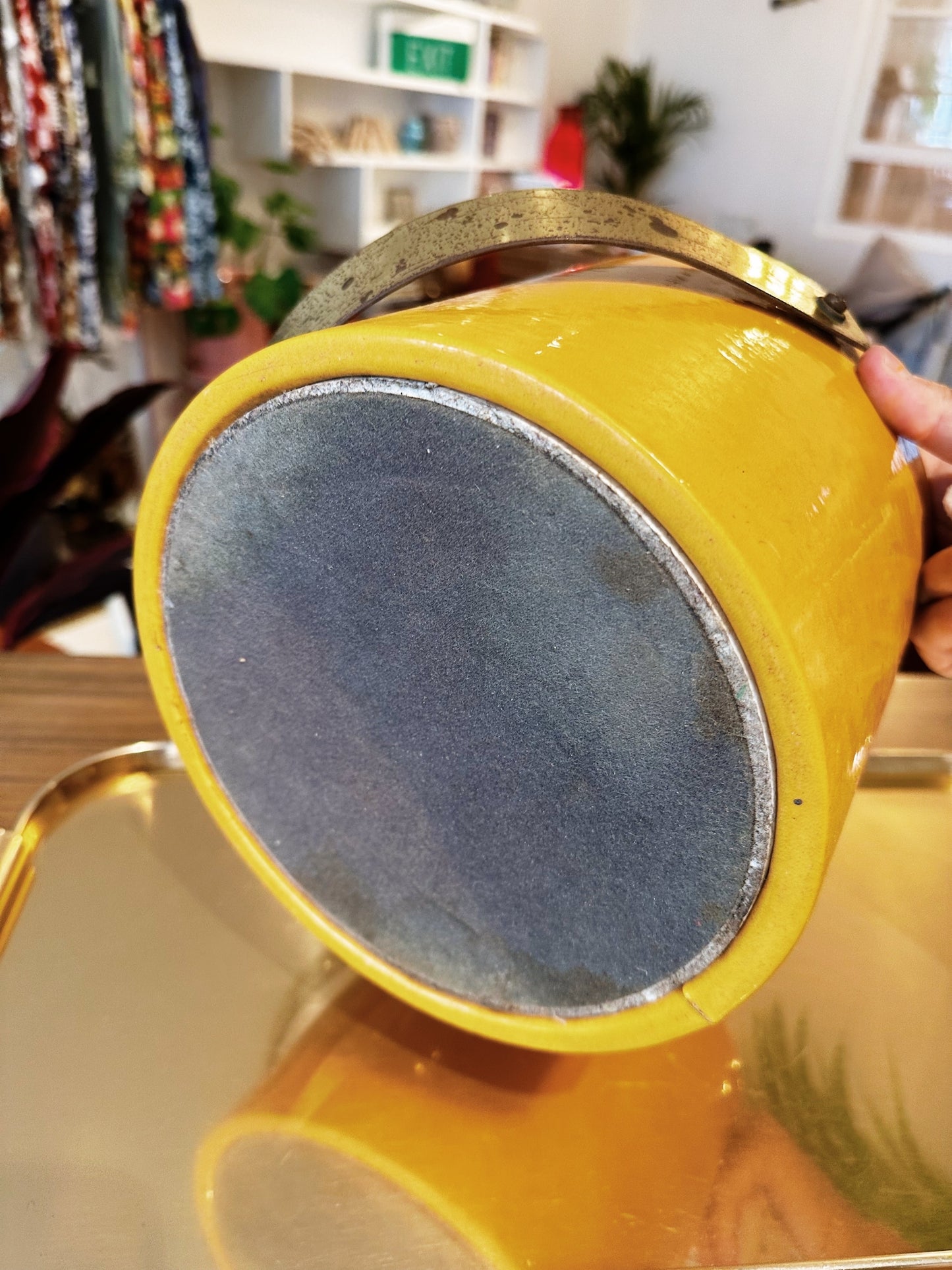 70s Vintage Yellow Submarine Vinyl Ice Bucket