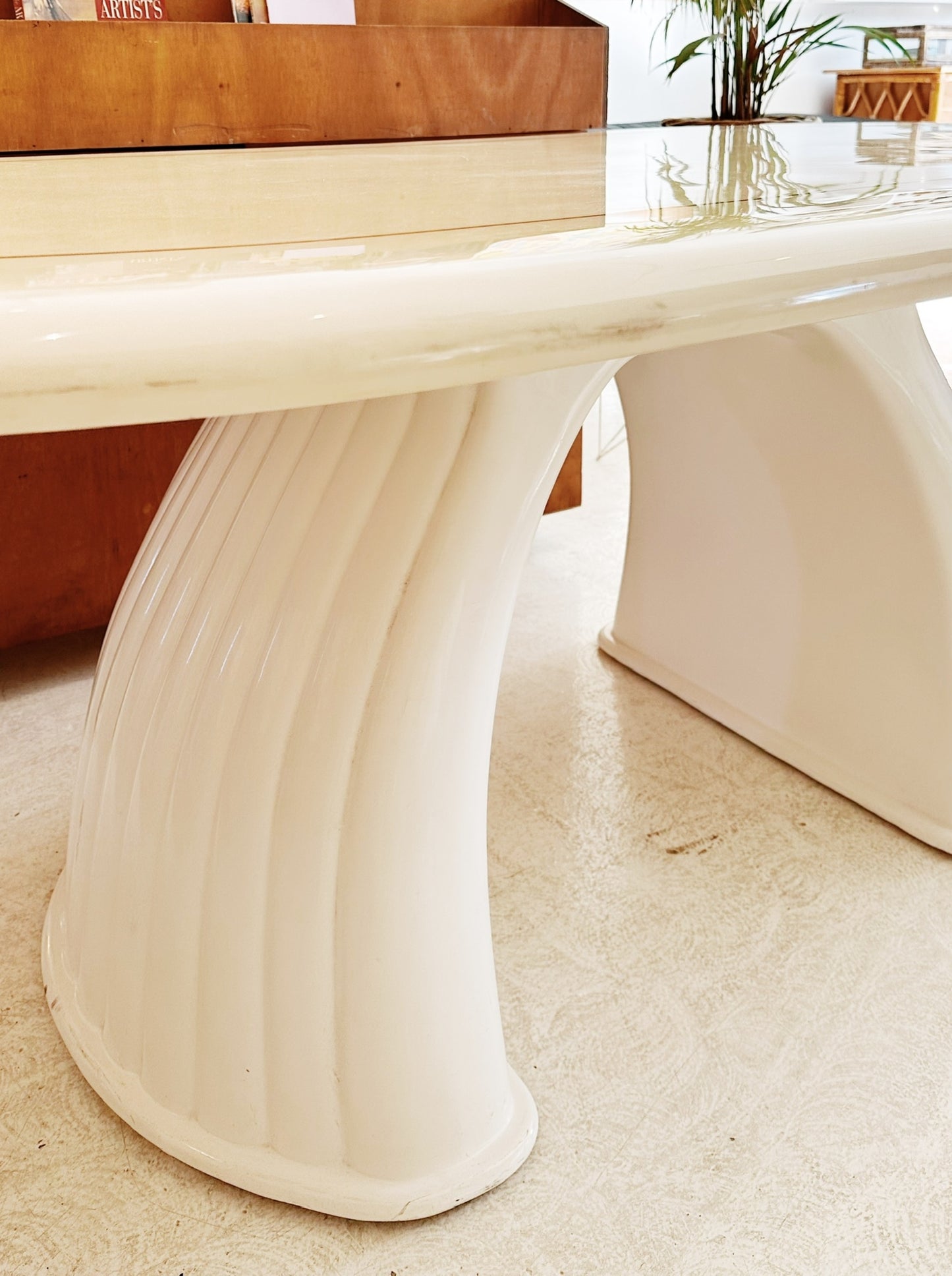 80s Vintage Hollywood Regency Custom Cloud Dining Table
