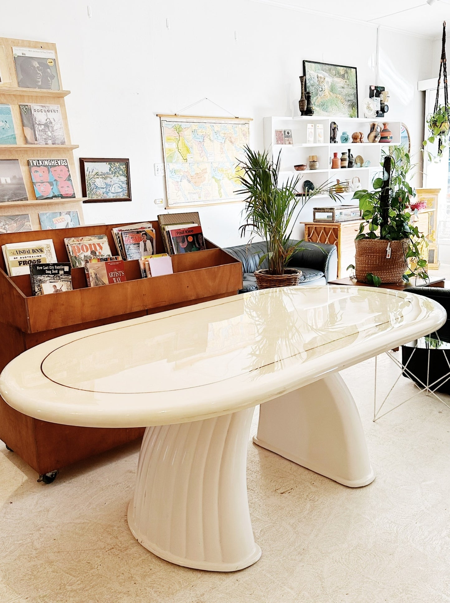 80s Vintage Hollywood Regency Custom Cloud Dining Table