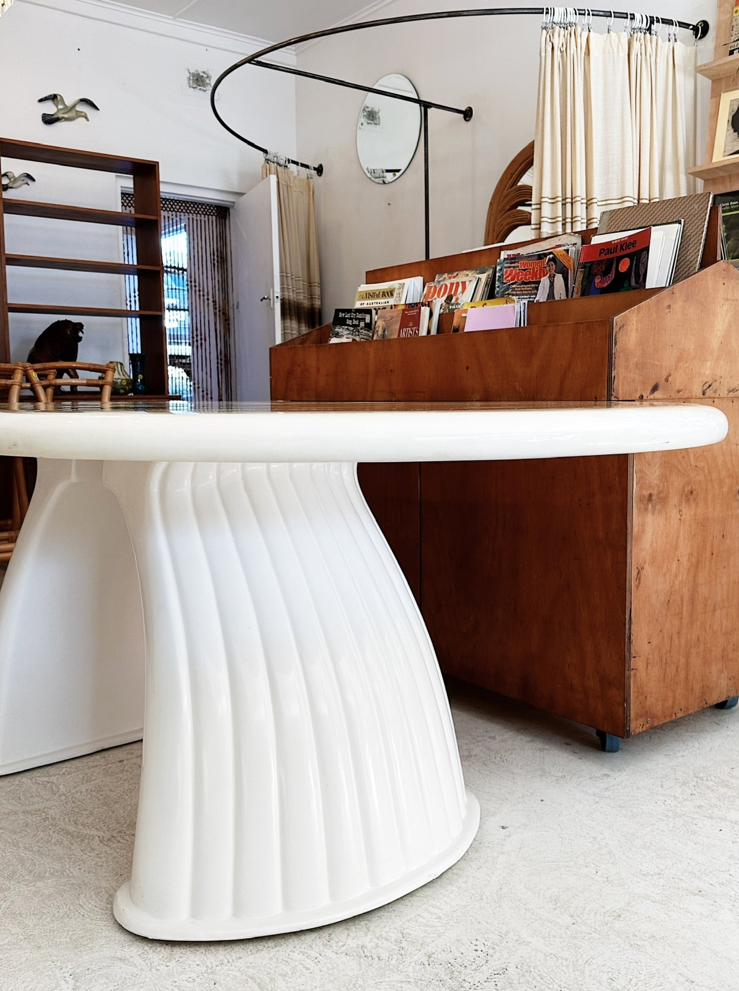 80s Vintage Hollywood Regency Custom Cloud Dining Table