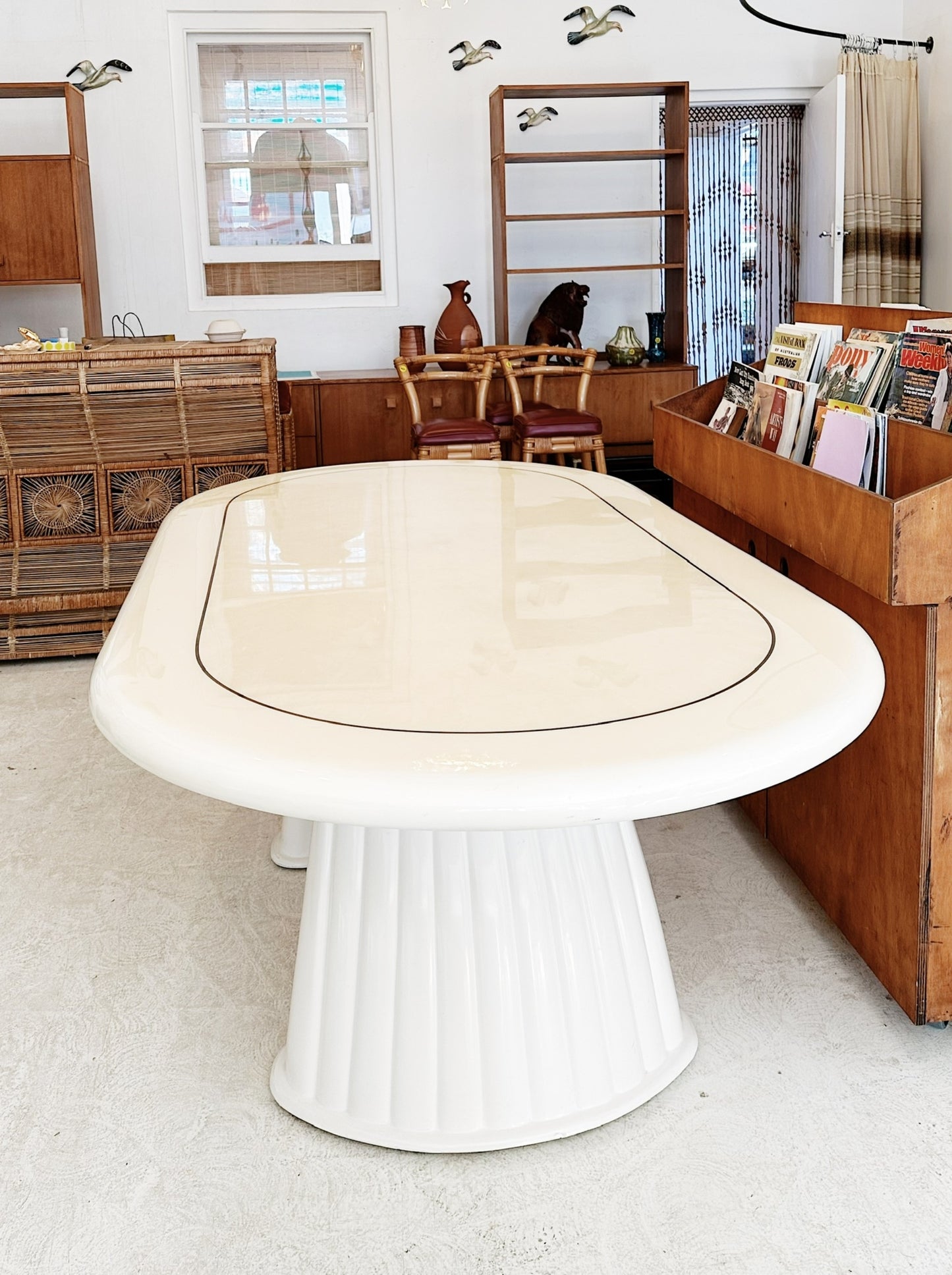 80s Vintage Hollywood Regency Custom Cloud Dining Table