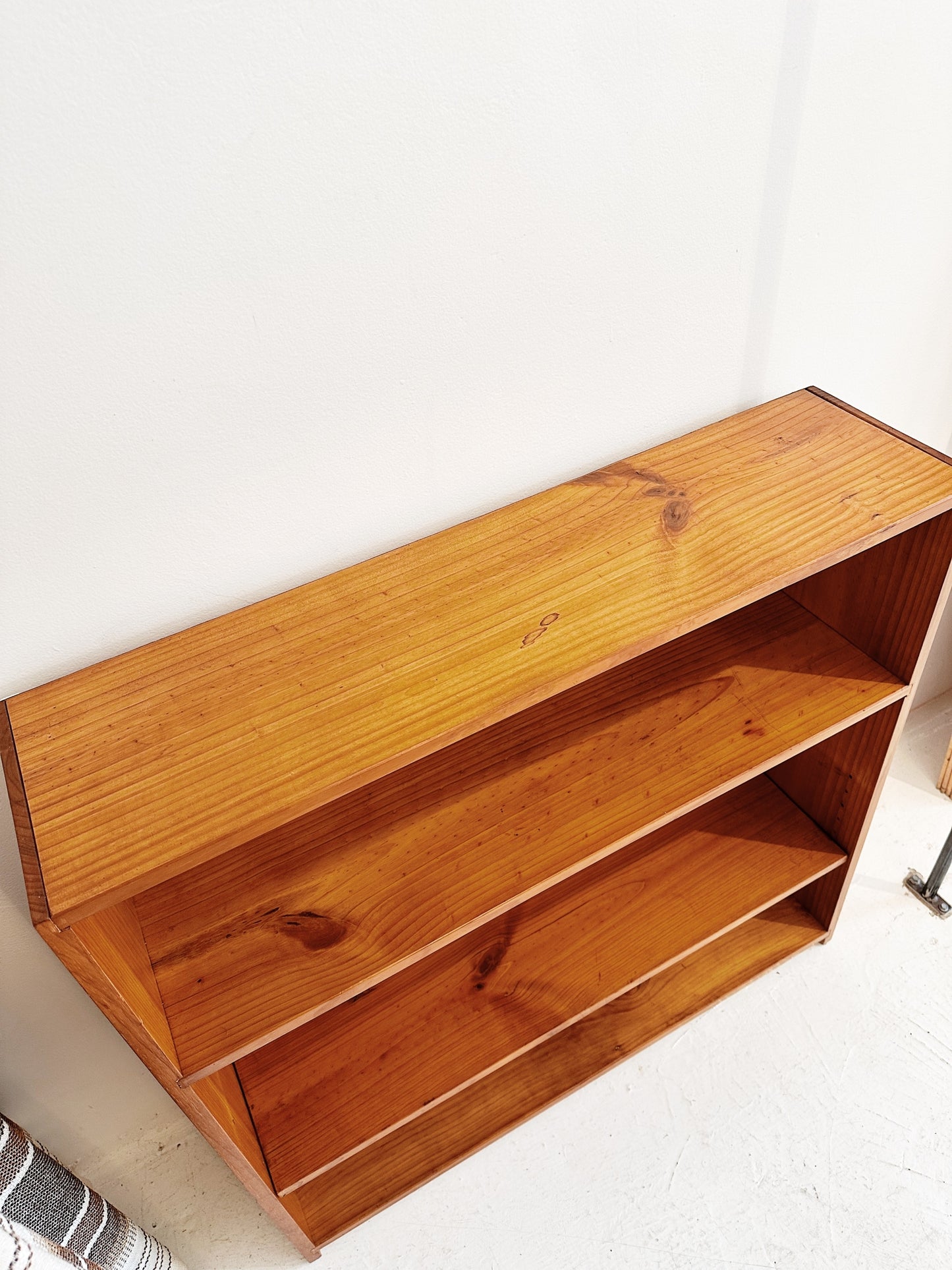 80s Vintage Pine Book Nook Shelves