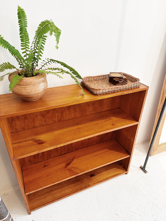 80s Vintage Pine Book Nook Shelves