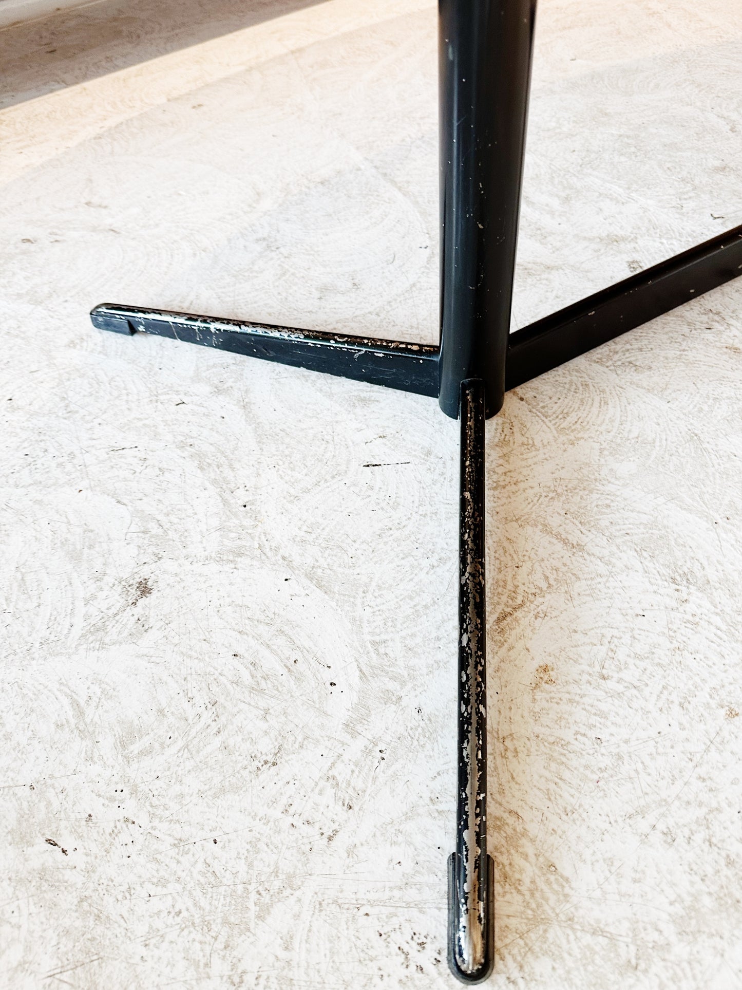 80s Vintage Ultra Furniture Smoked Glass Dining Table