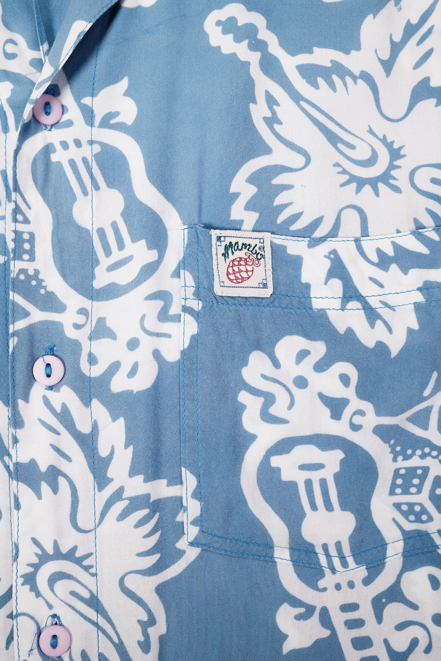 Jim Mitchell "Bongo Floral" Vintage Mambo Loud Shirt 92