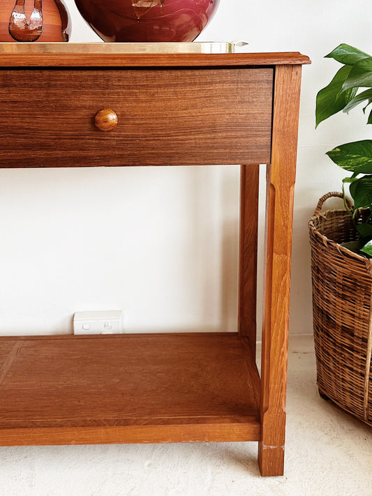 90s Vintage Wooden Hall Stand