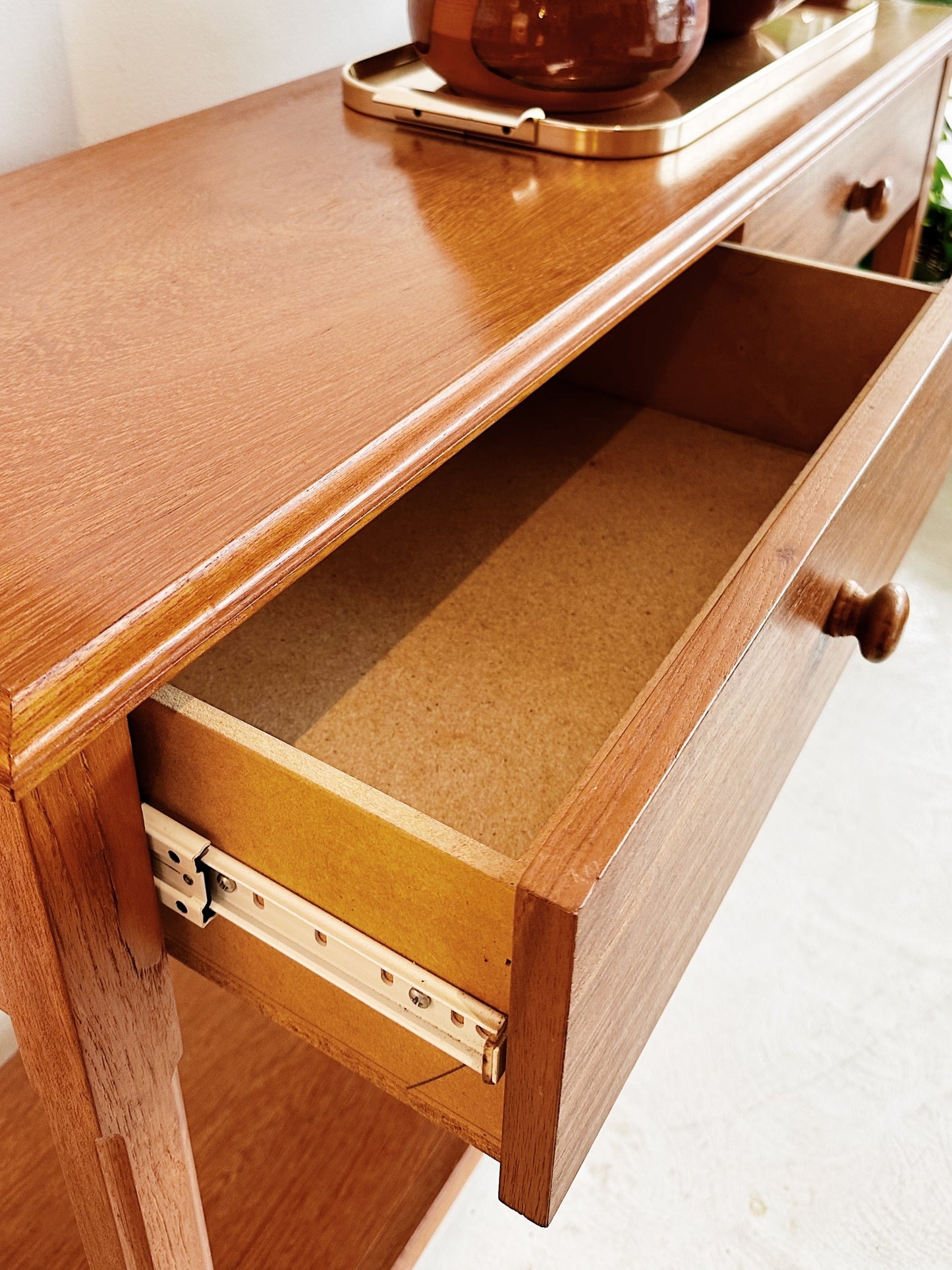 90s Vintage Wooden Hall Stand
