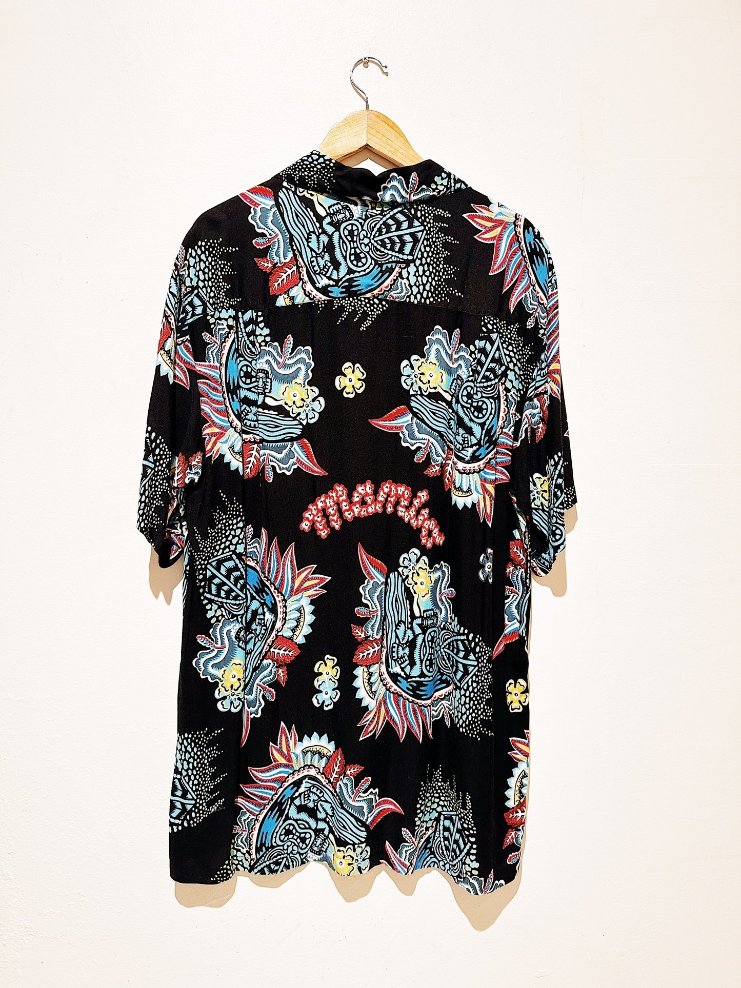 Jim Mitchell "Black Tiki" Vintage Mambo Loud Shirt 101