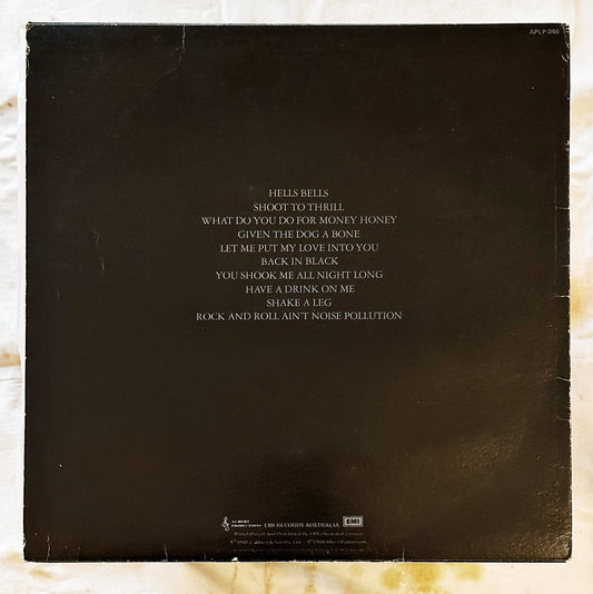 ACDC / Back in Black LP