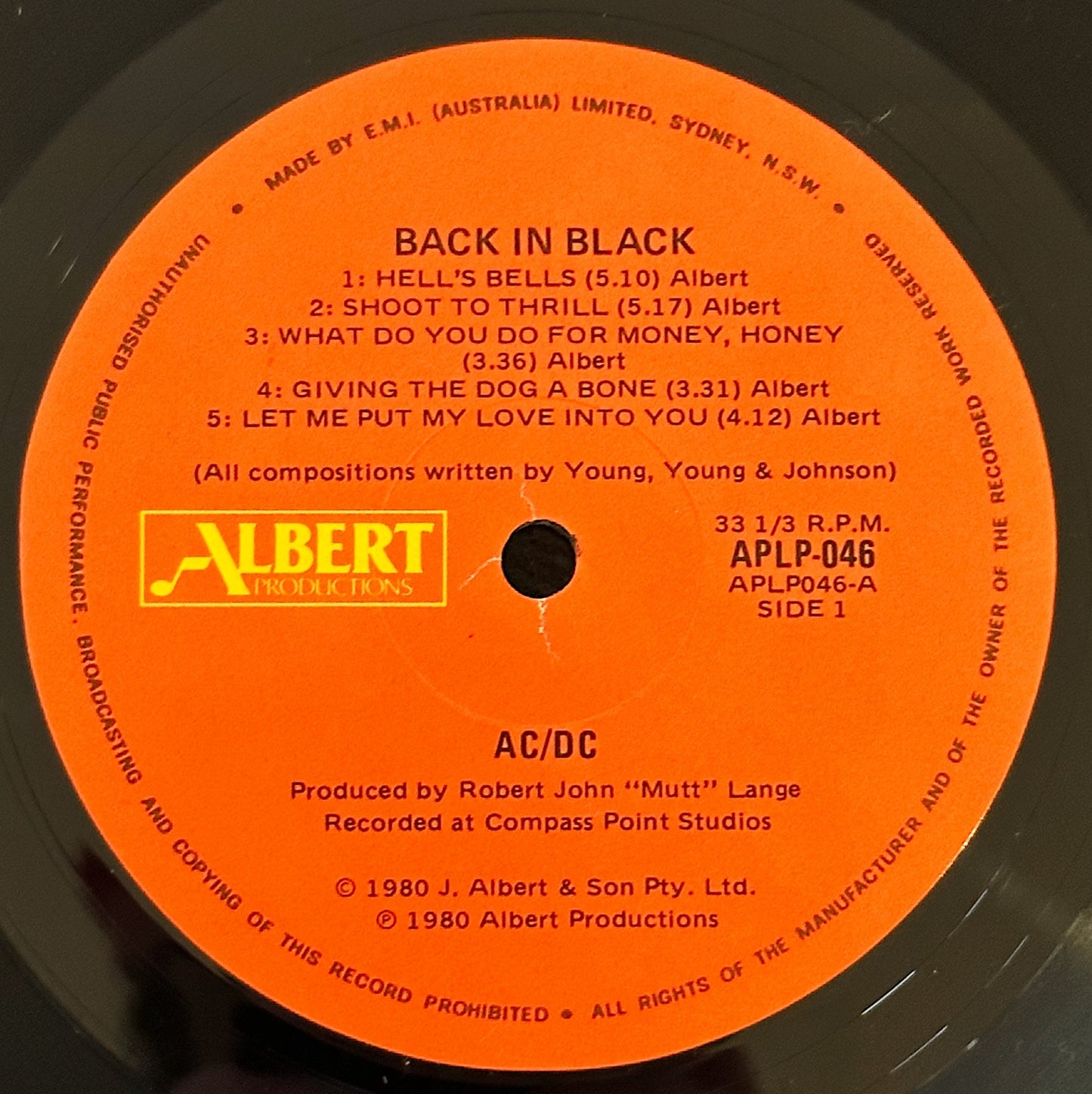 ACDC / Back in Black LP