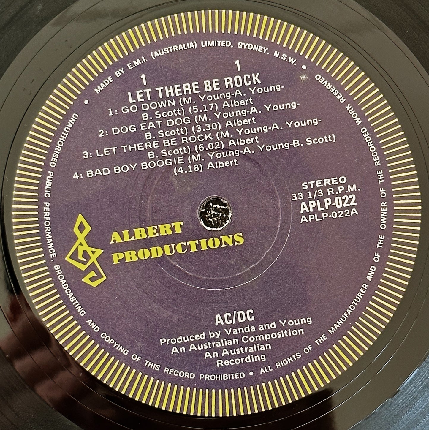 AC/DC / Let There Be Rock LP