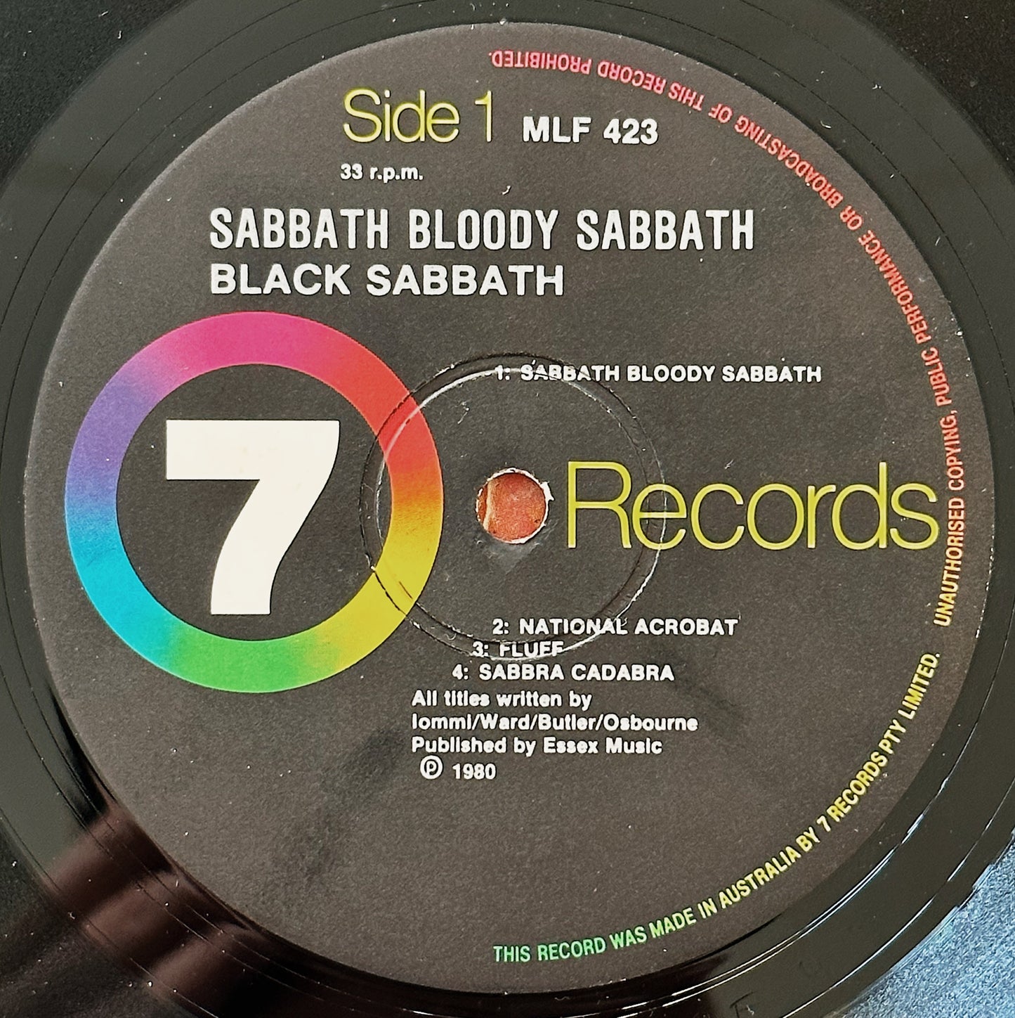 Black Sabbath / Sabbath Bloody Sabbath LP