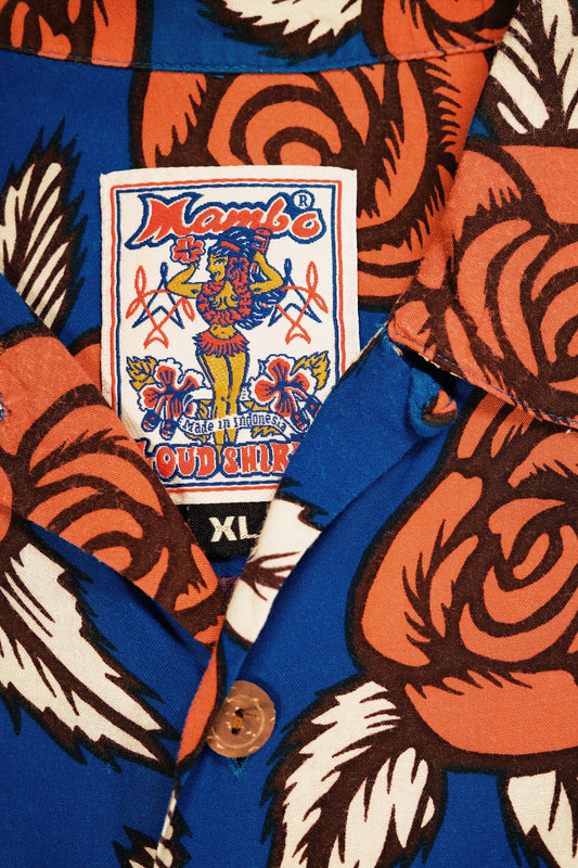Bruce Goold "Blue Rose" Vintage Mambo Loud Shirt 56