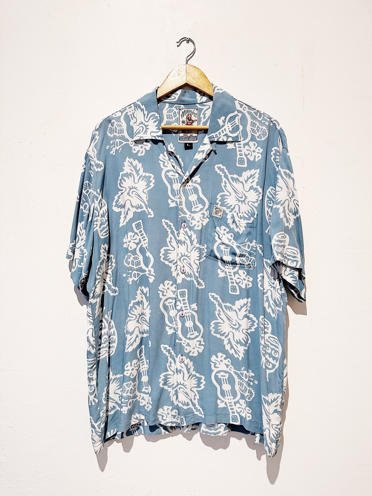 Jim Mitchell "Bongo Floral" Vintage Mambo Loud Shirt 92