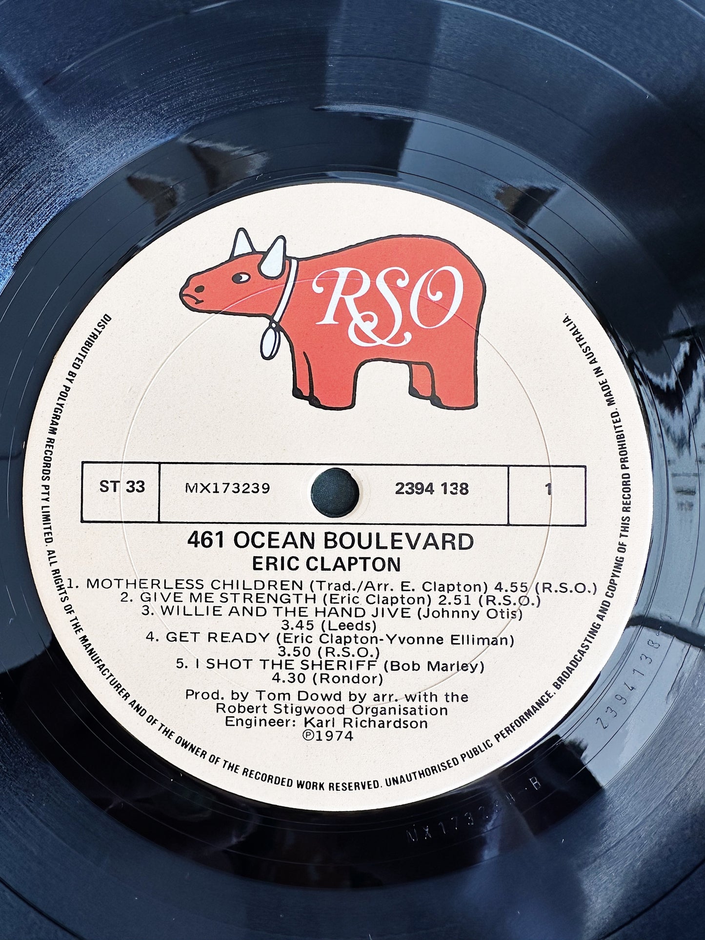 Eric Clapton / 461 Ocean Boulevard LP