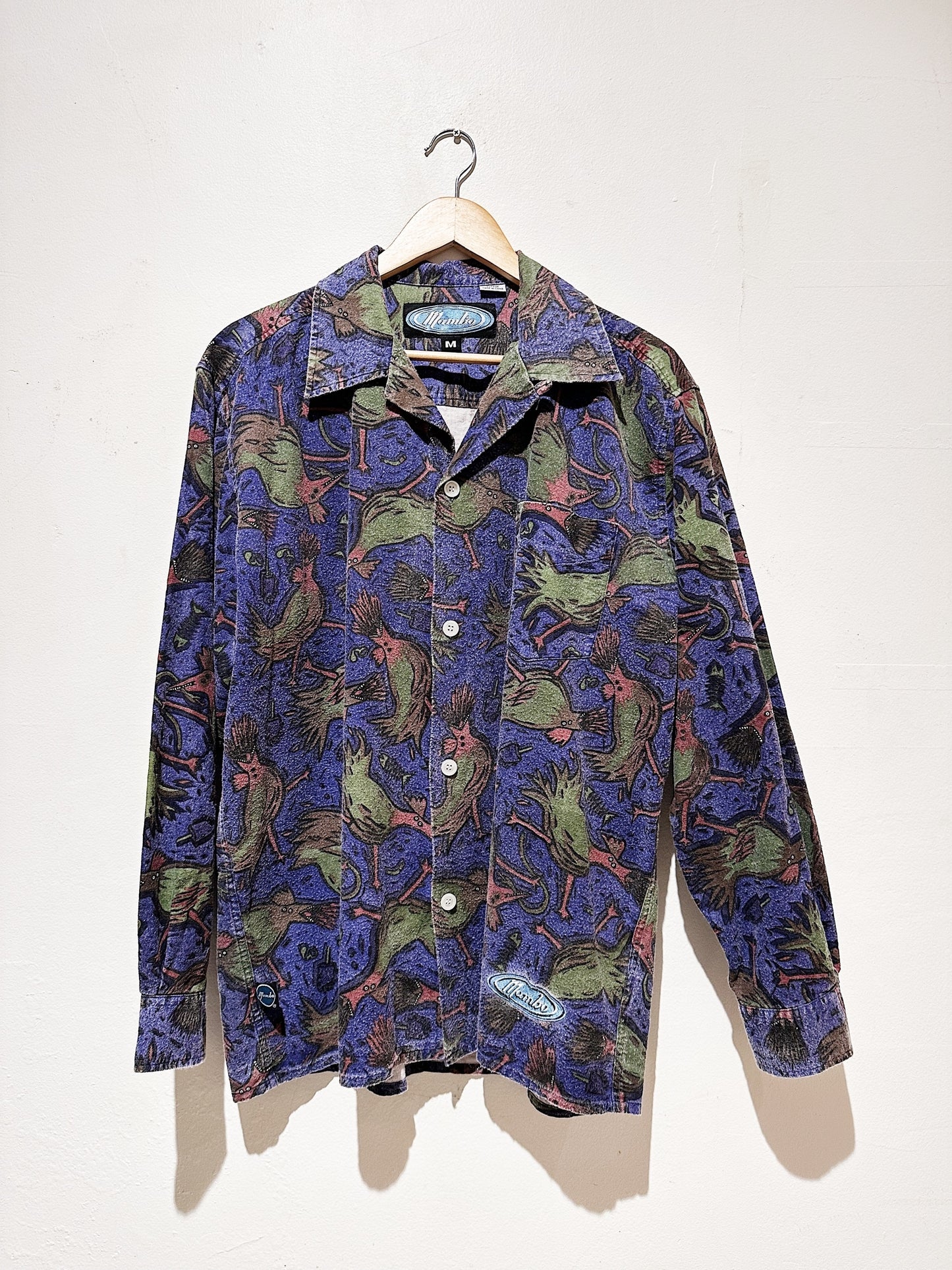 Reg Mombassa "Violent Hen" Vintage Cotton Felt Mambo Shirt 111
