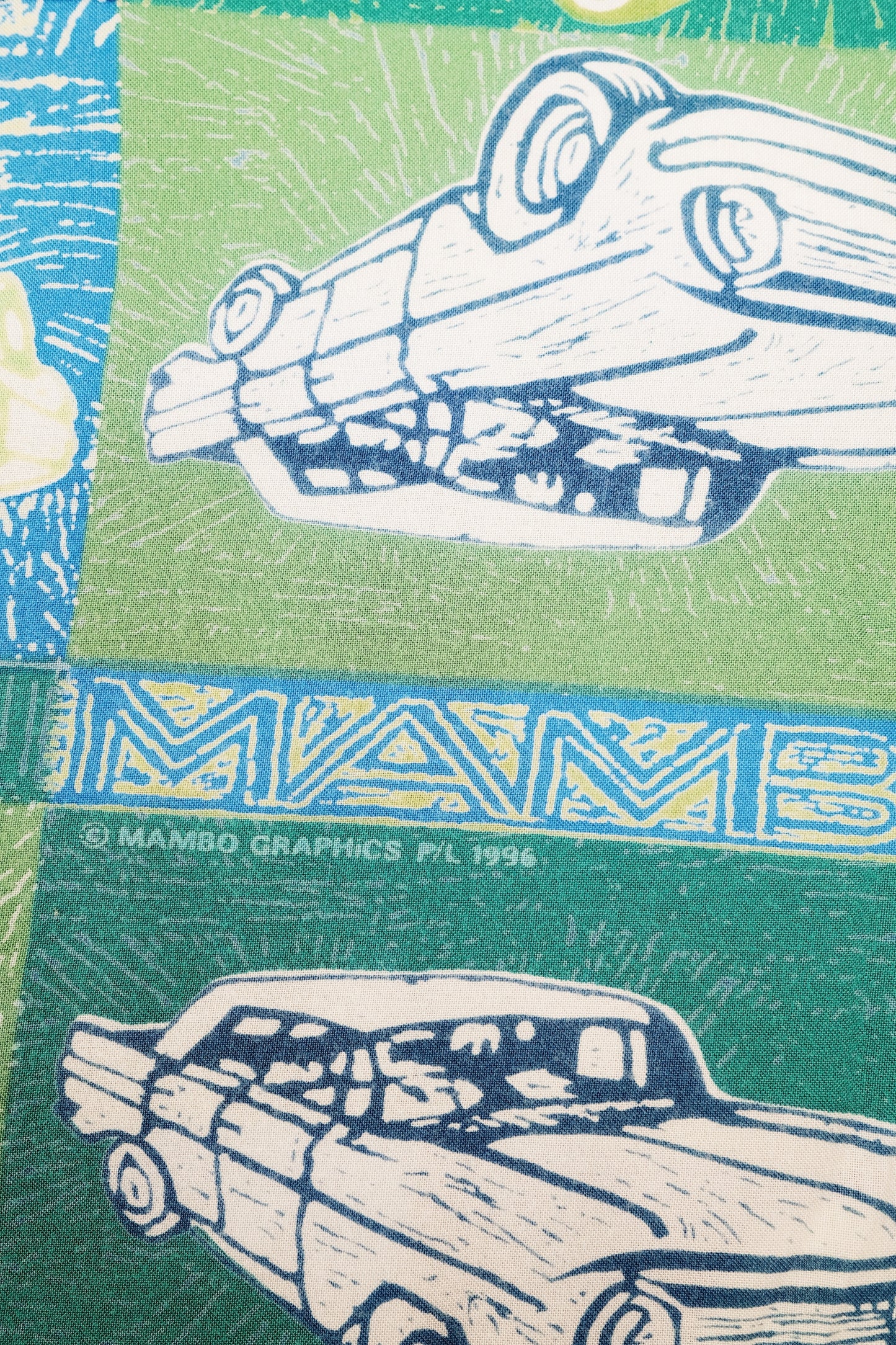 Robert Moore "Six Pack 'O' Sedans" Vintage Mambo Loud Shirt 62