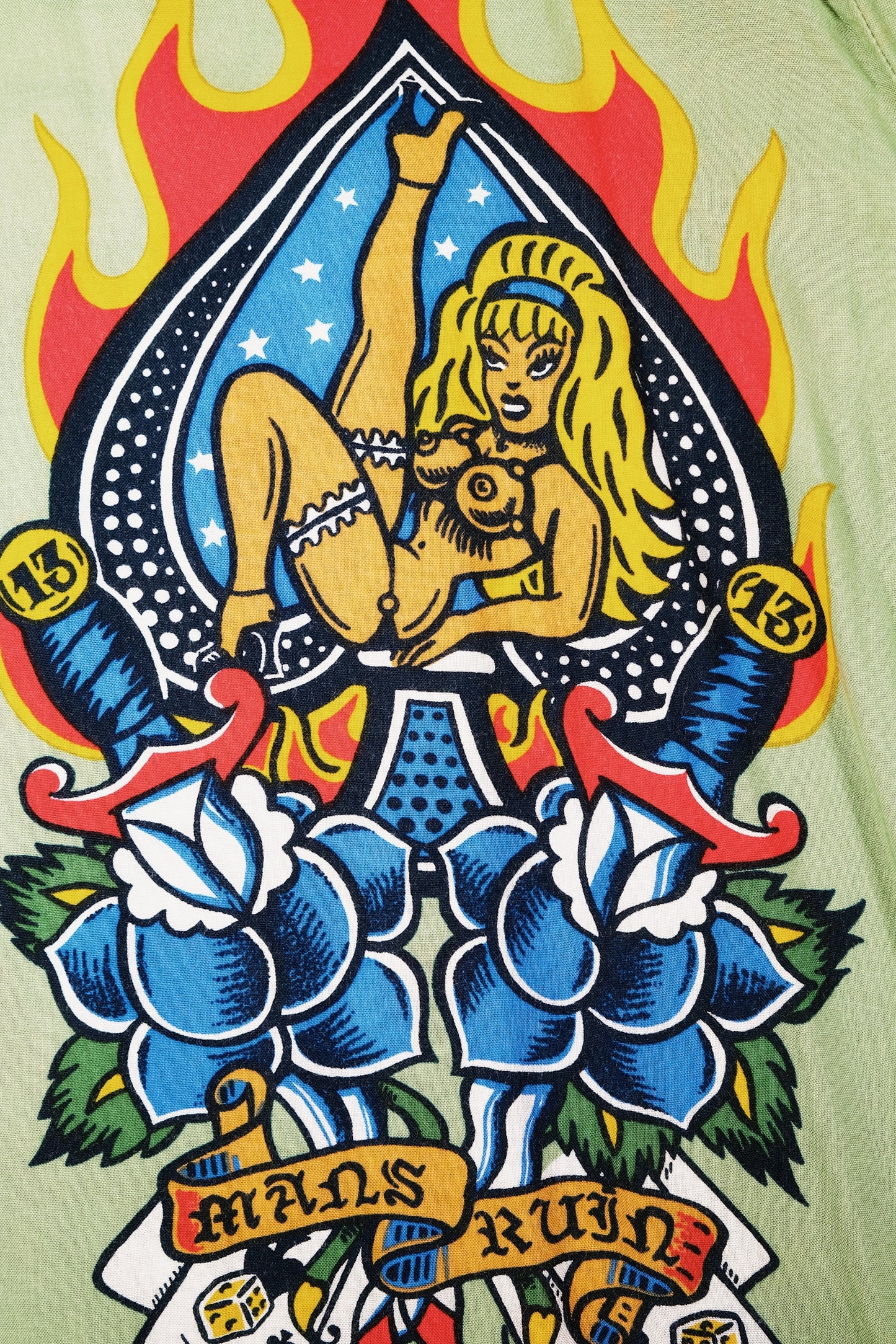 Jim Mitchell "Man's Ruin" Vintage Mambo Loud Shirt 49
