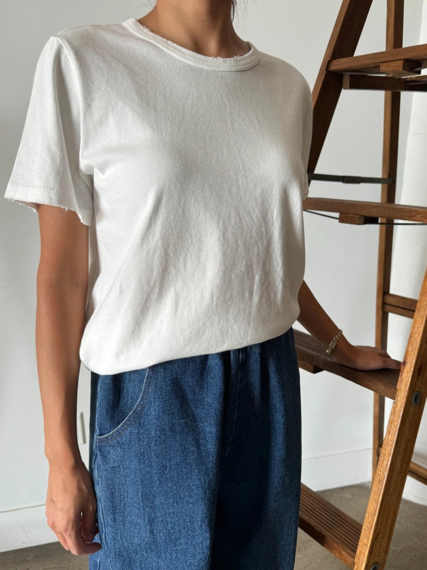 Le Bon Shoppe Vintage Boy Tee / Organic Cotton / White