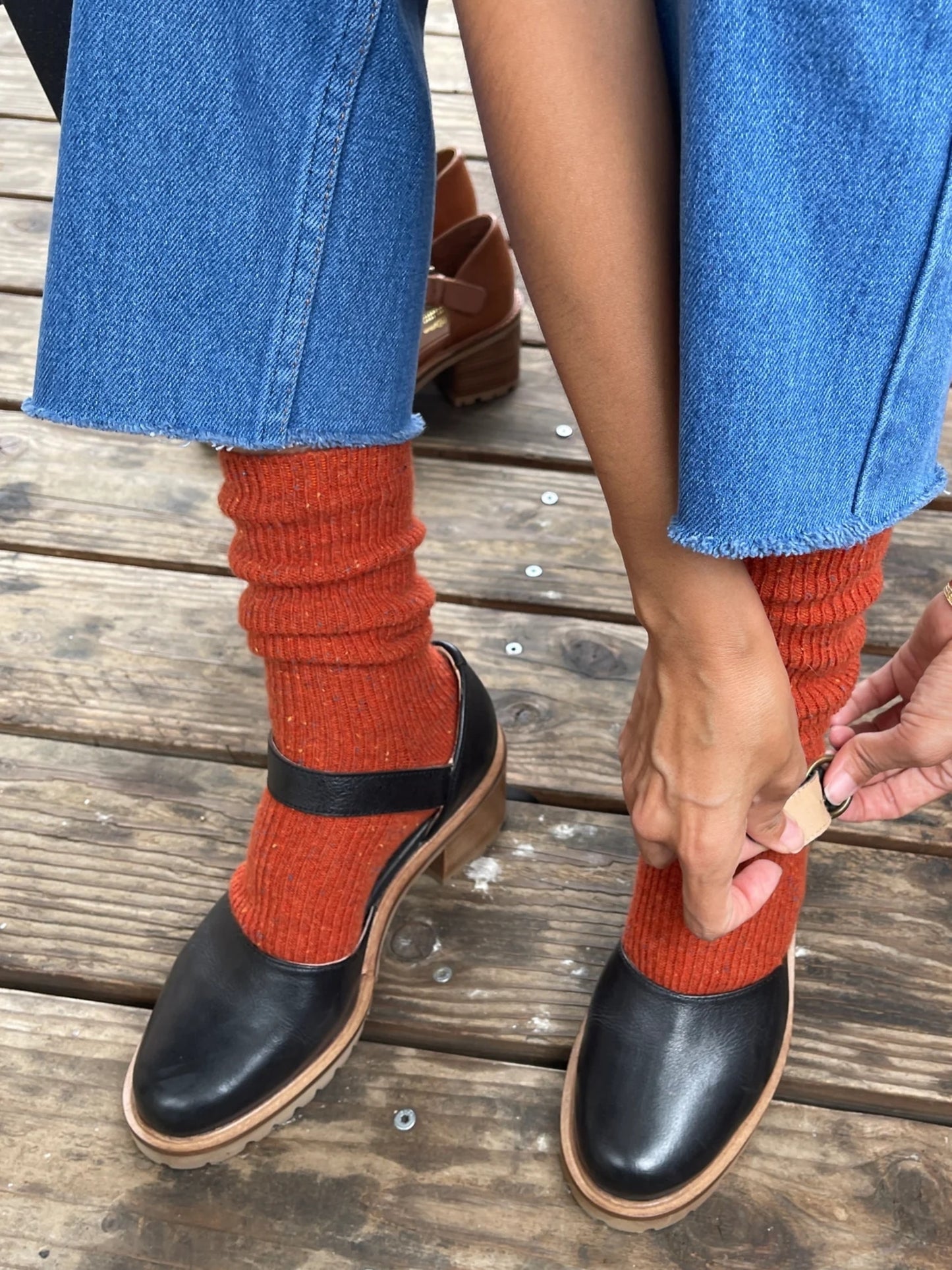 Le Bon Shoppe Snow Socks / Gingerbread