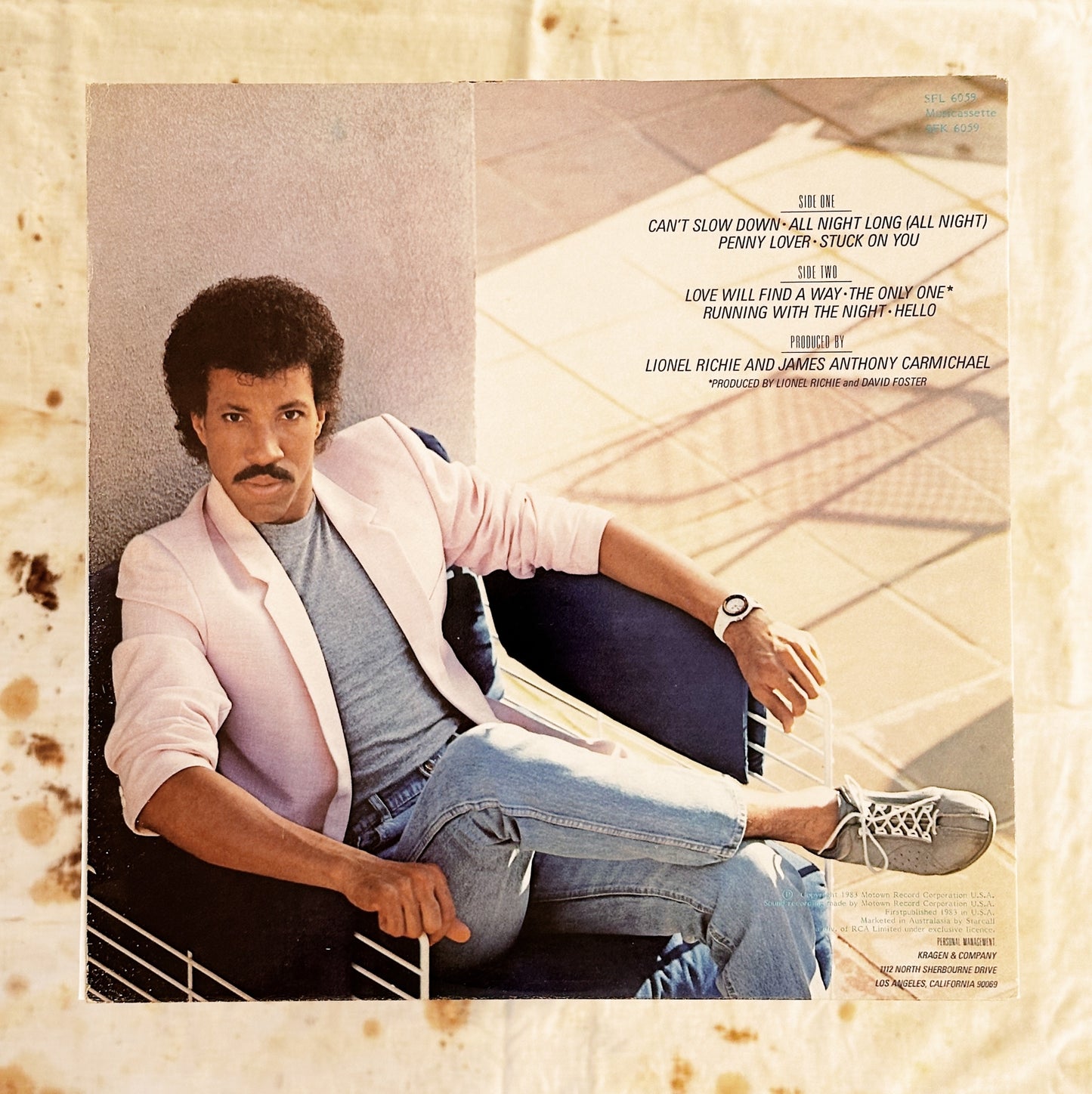 Lionel Ritchie / Can't Slow Down LP