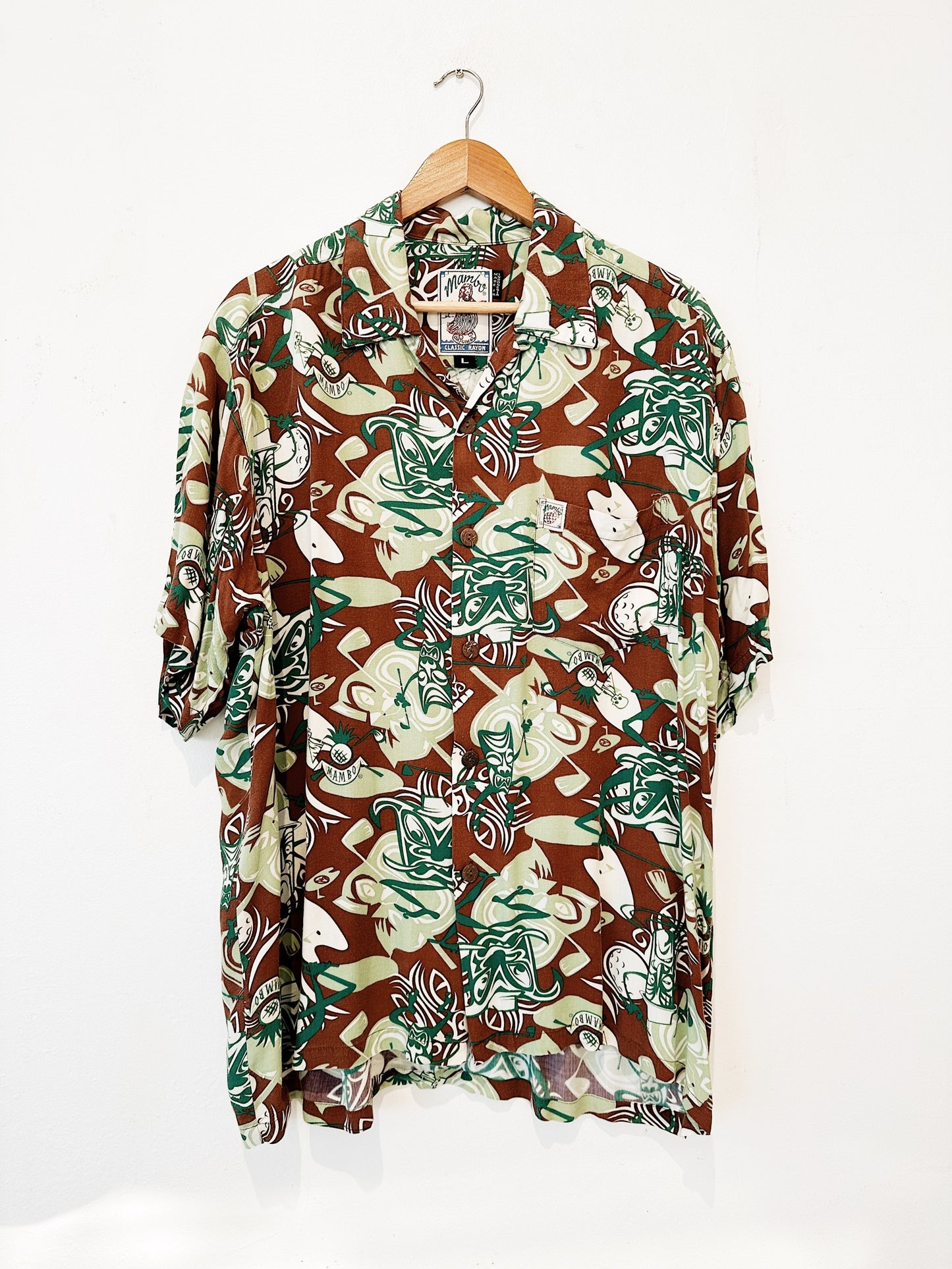 Mark Falls "Golf" Vintage Mambo Loud Shirt (L) 63