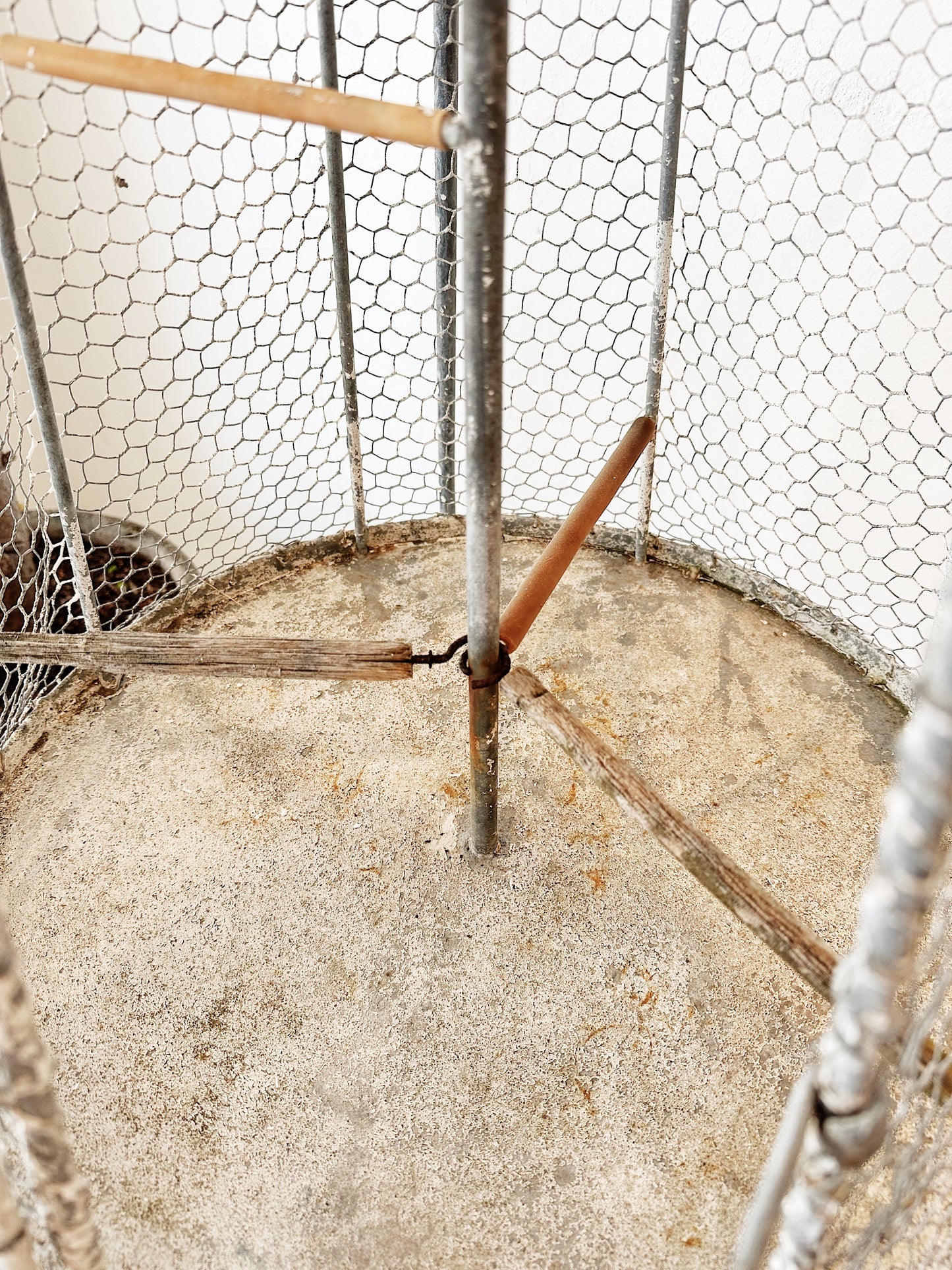 Unique Mid Century Stand-Hanging Birdcage