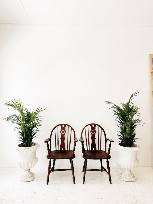 Mid Century Tulip Concrete Planter / 2 Available