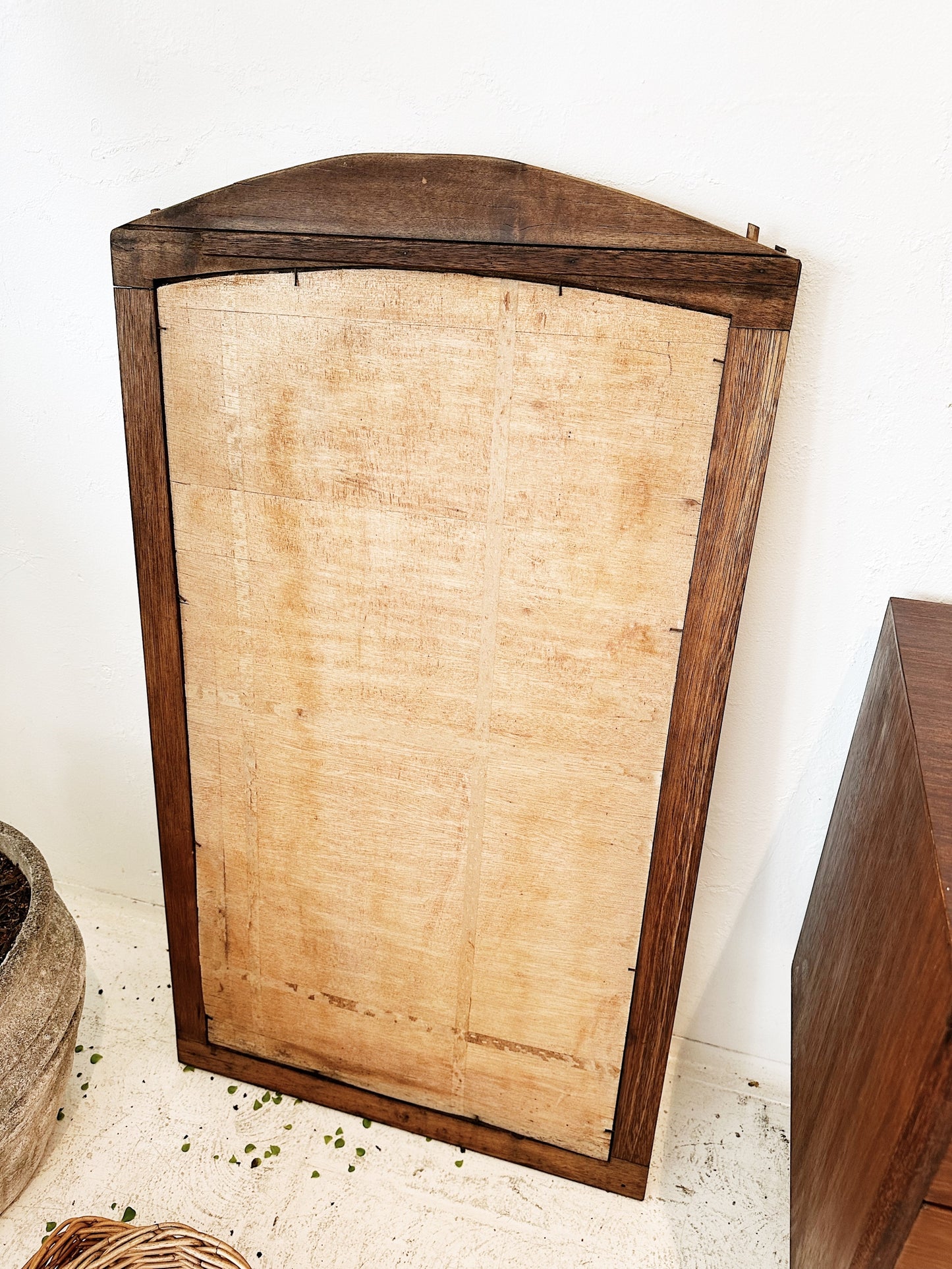 Mission Style Wooden Dresser Mirror