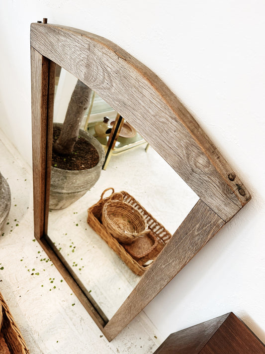 Mission Style Wooden Dresser Mirror