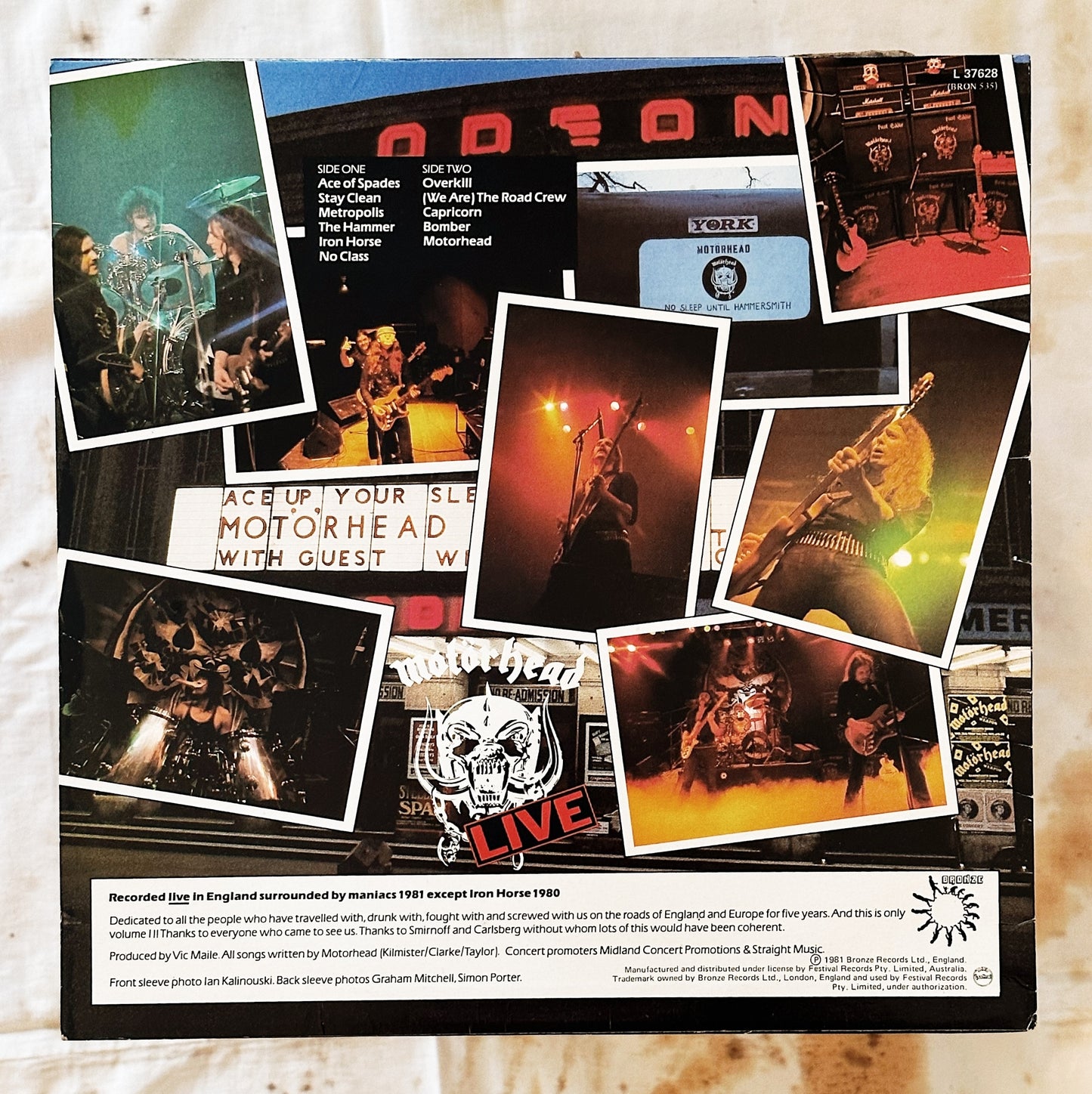 Motorhead / No Sleep 'Til Hammersmith LP