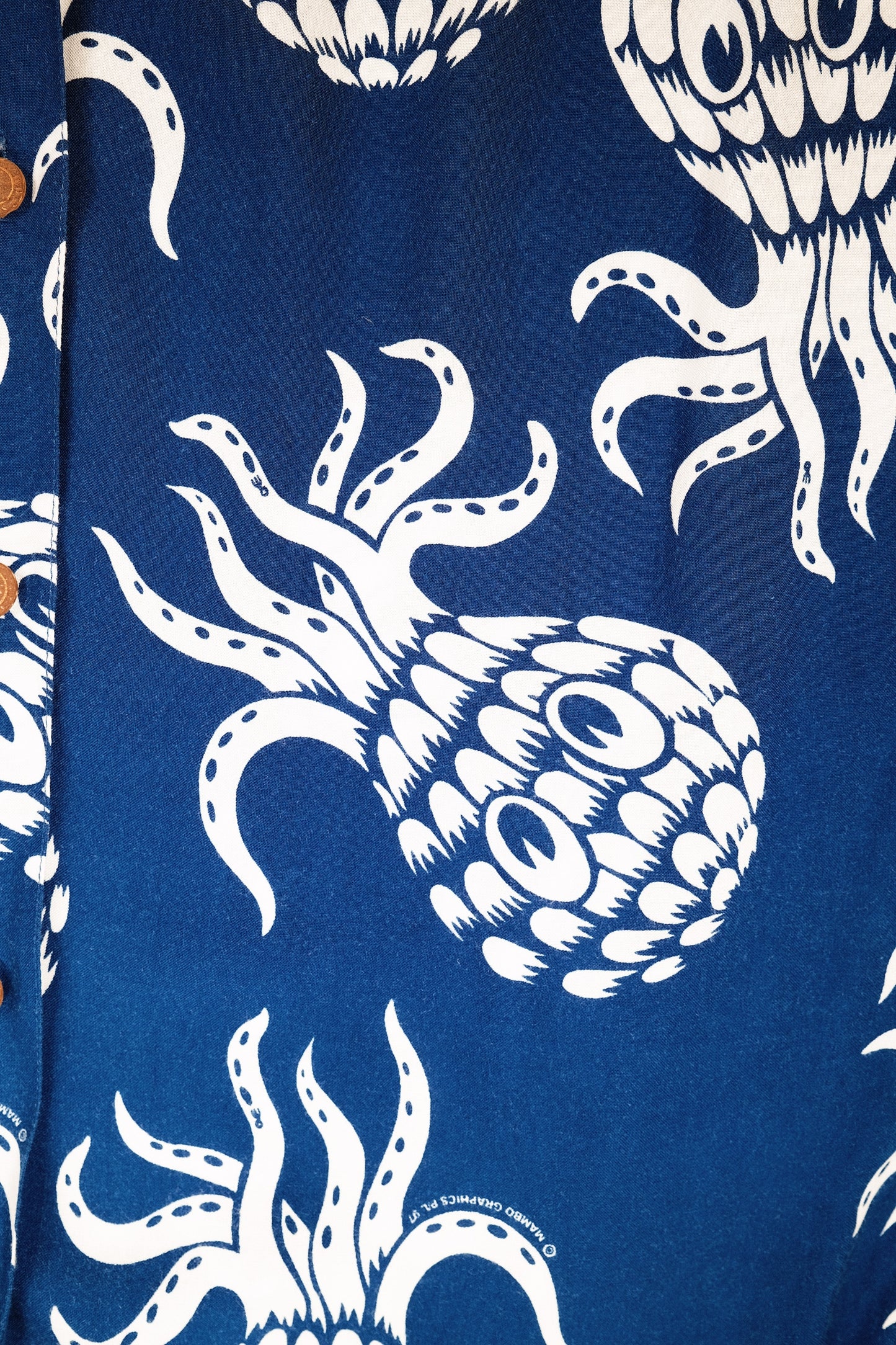 Jim Mitchell Octopus Aloha Vintage Mambo Loud Shirt 75