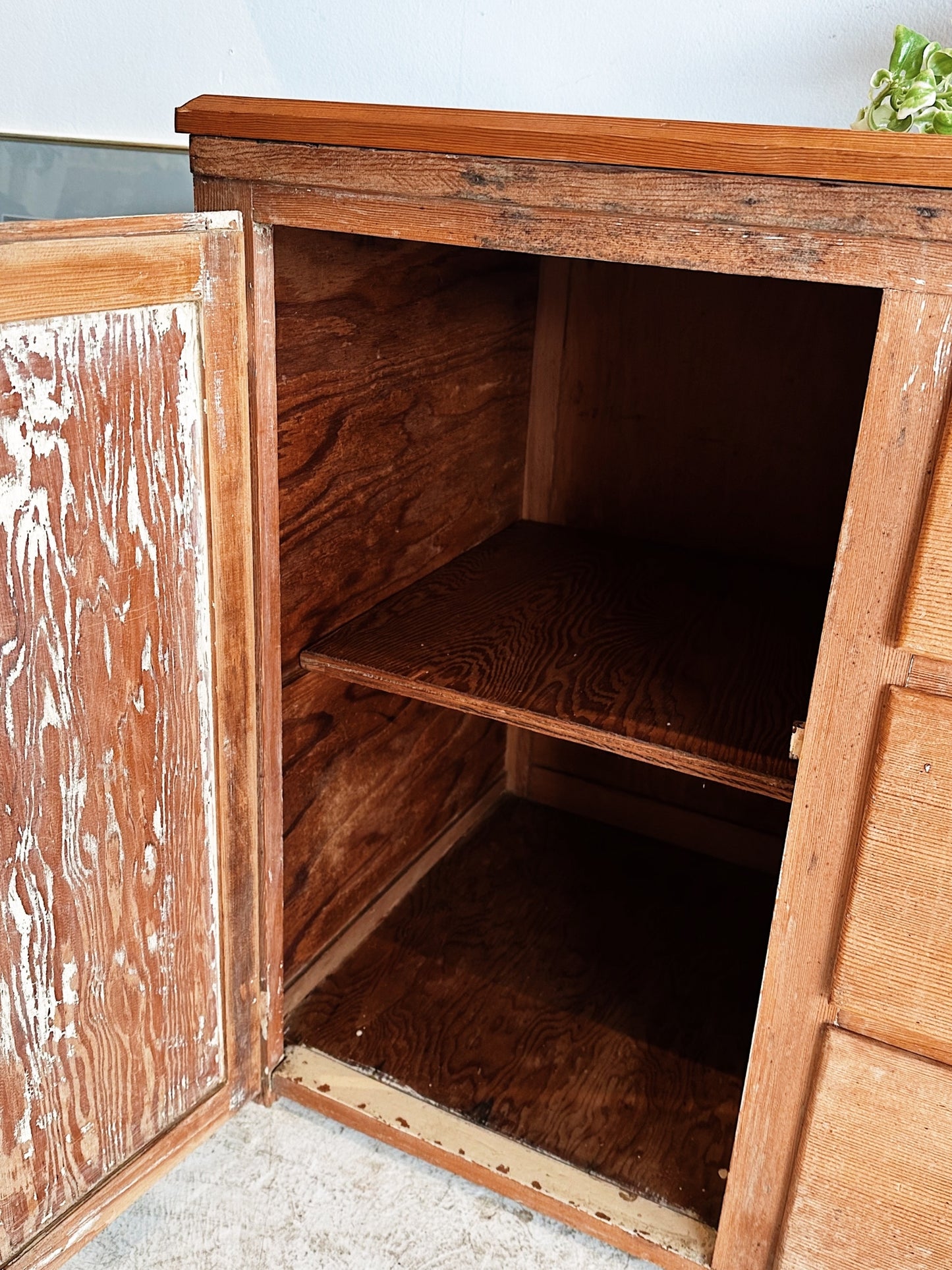 Old English Pine Potters Cupboard