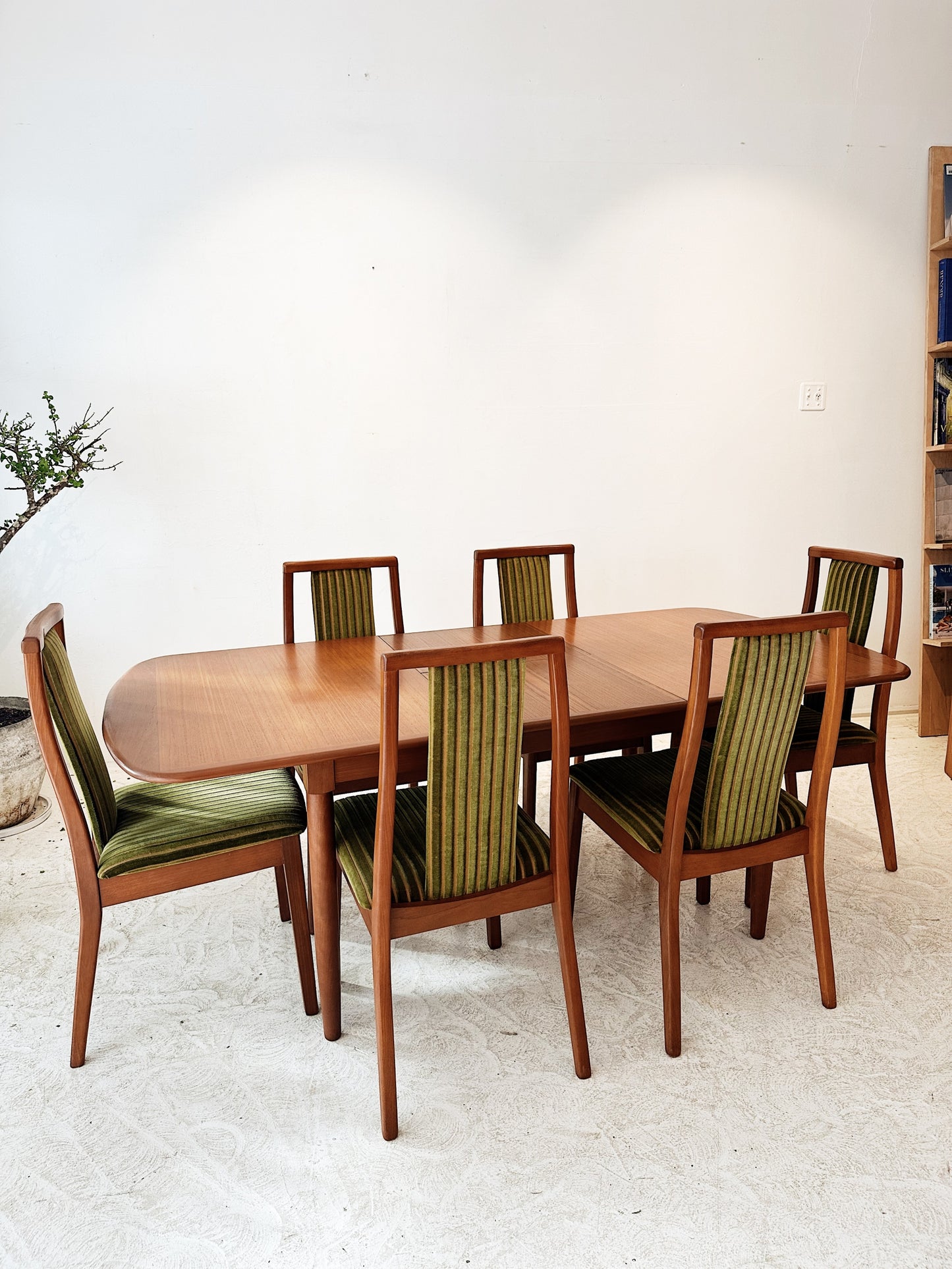 Parker Chiswell Style Teak & Cord Extendable Dining Set