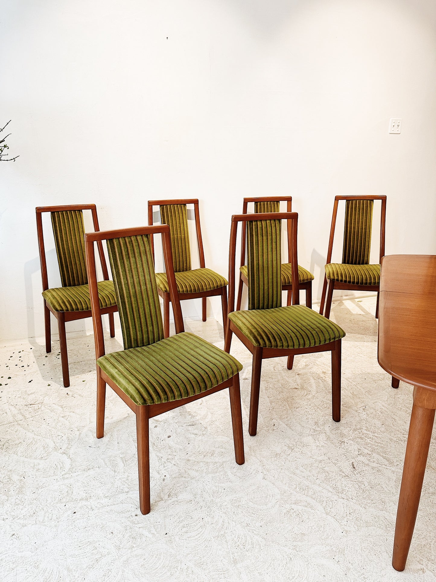 Parker Chiswell Style Teak & Cord Extendable Dining Set