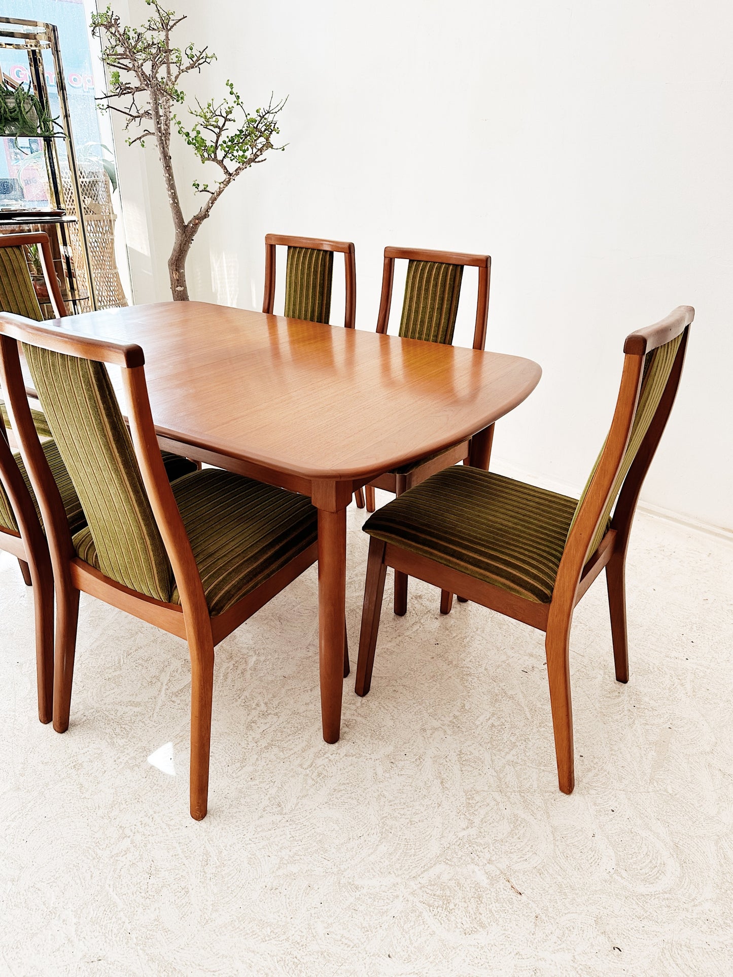 Parker Chiswell Style Teak & Cord Extendable Dining Set