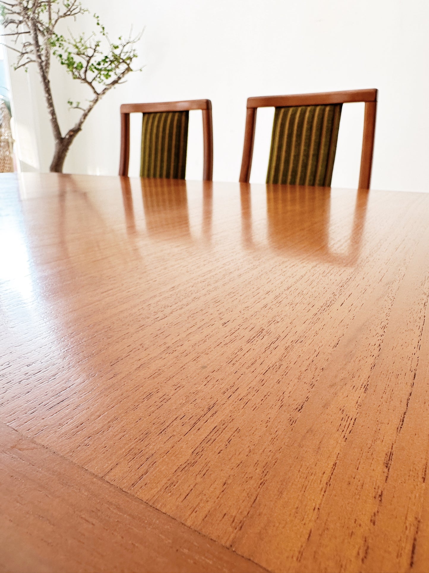 Parker Chiswell Style Teak & Cord Extendable Dining Set
