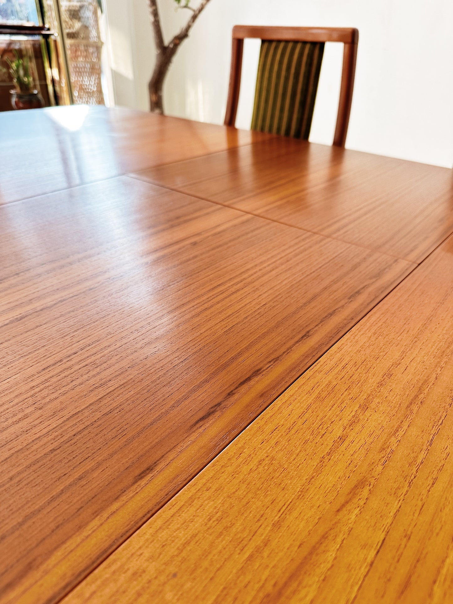 Parker Chiswell Style Teak & Cord Extendable Dining Set