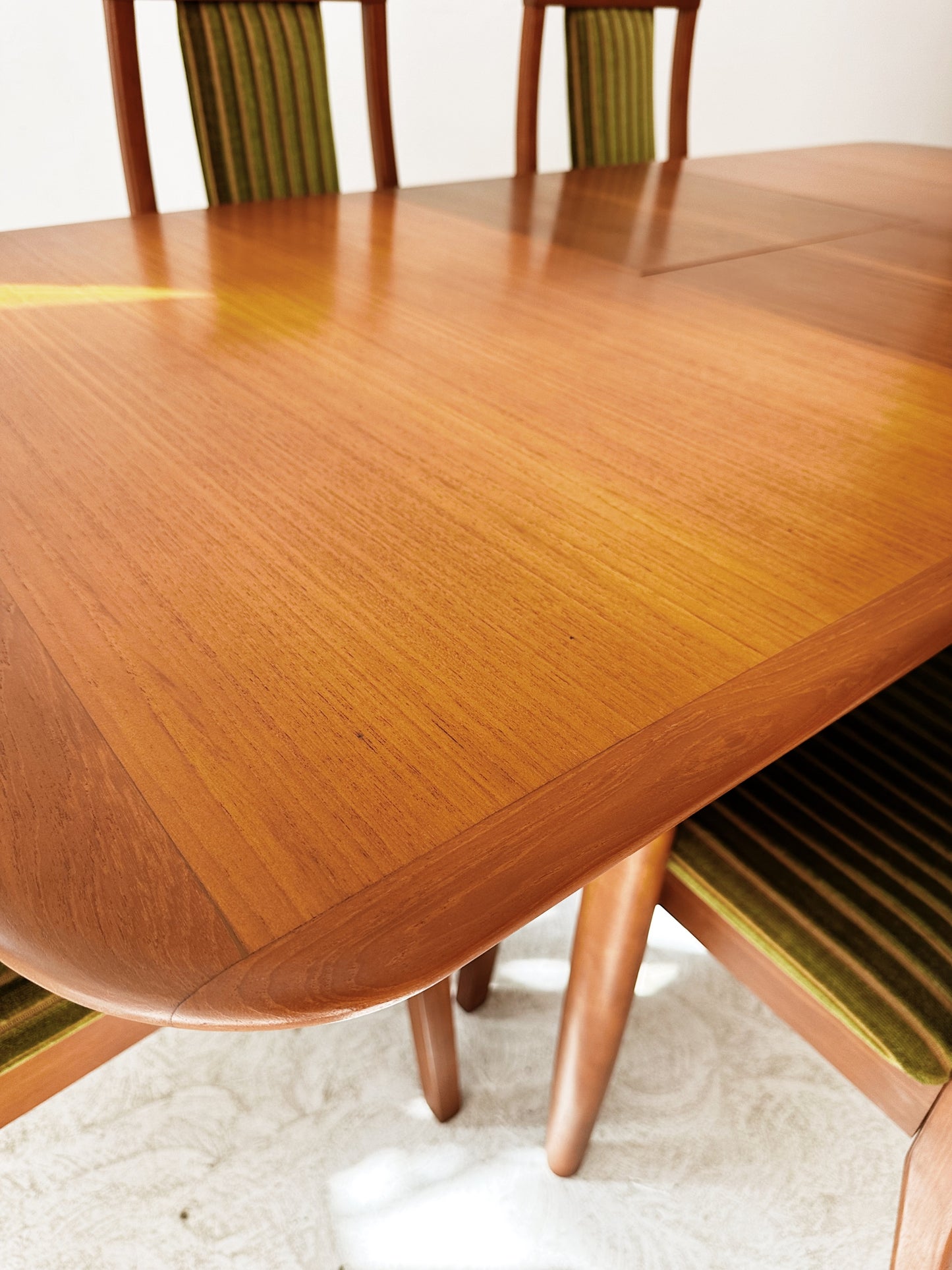 Parker Chiswell Style Teak & Cord Extendable Dining Set