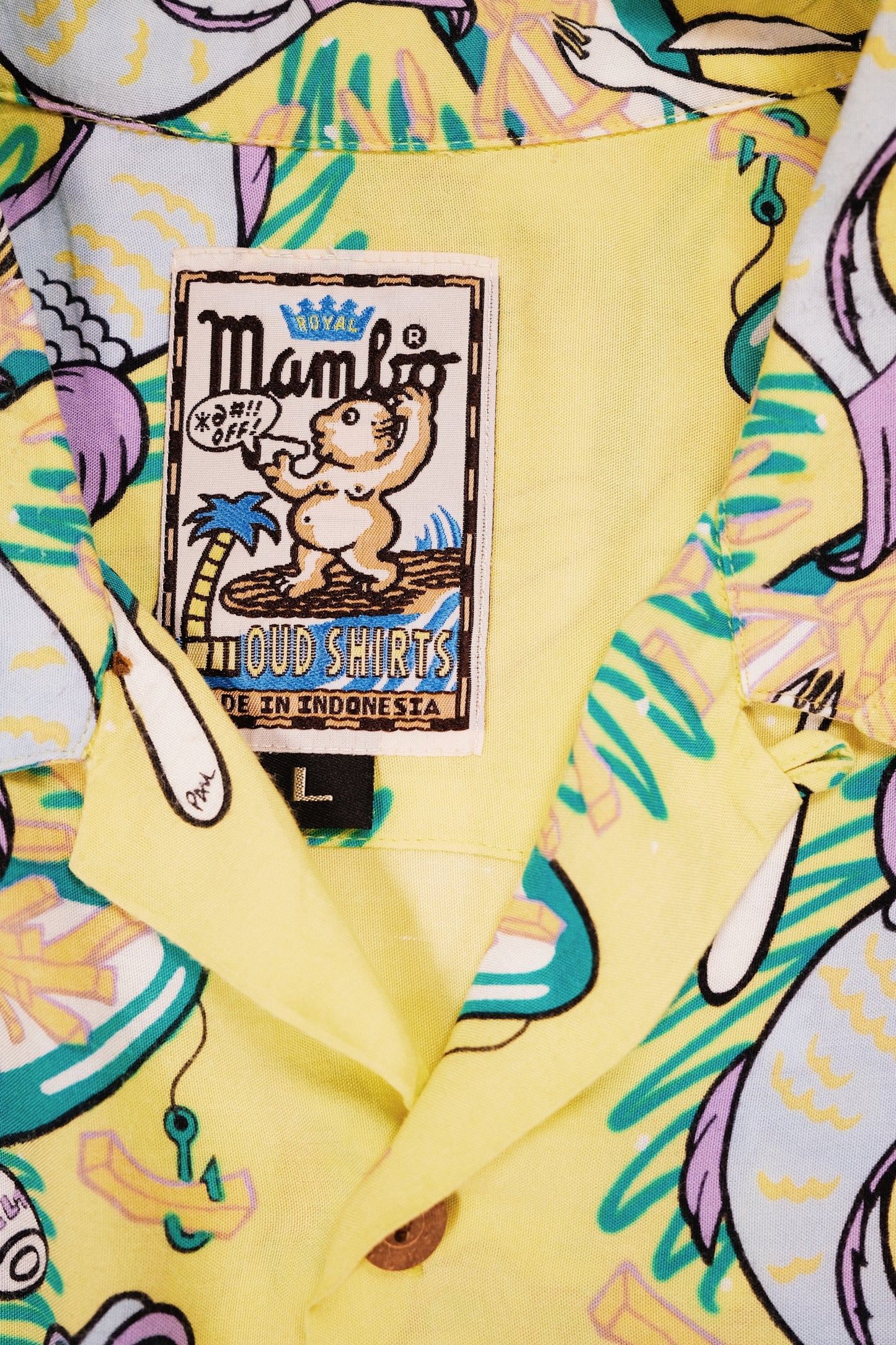 Paul McNeil "Fish & Chips" Vintage Mambo Loud Shirt 80